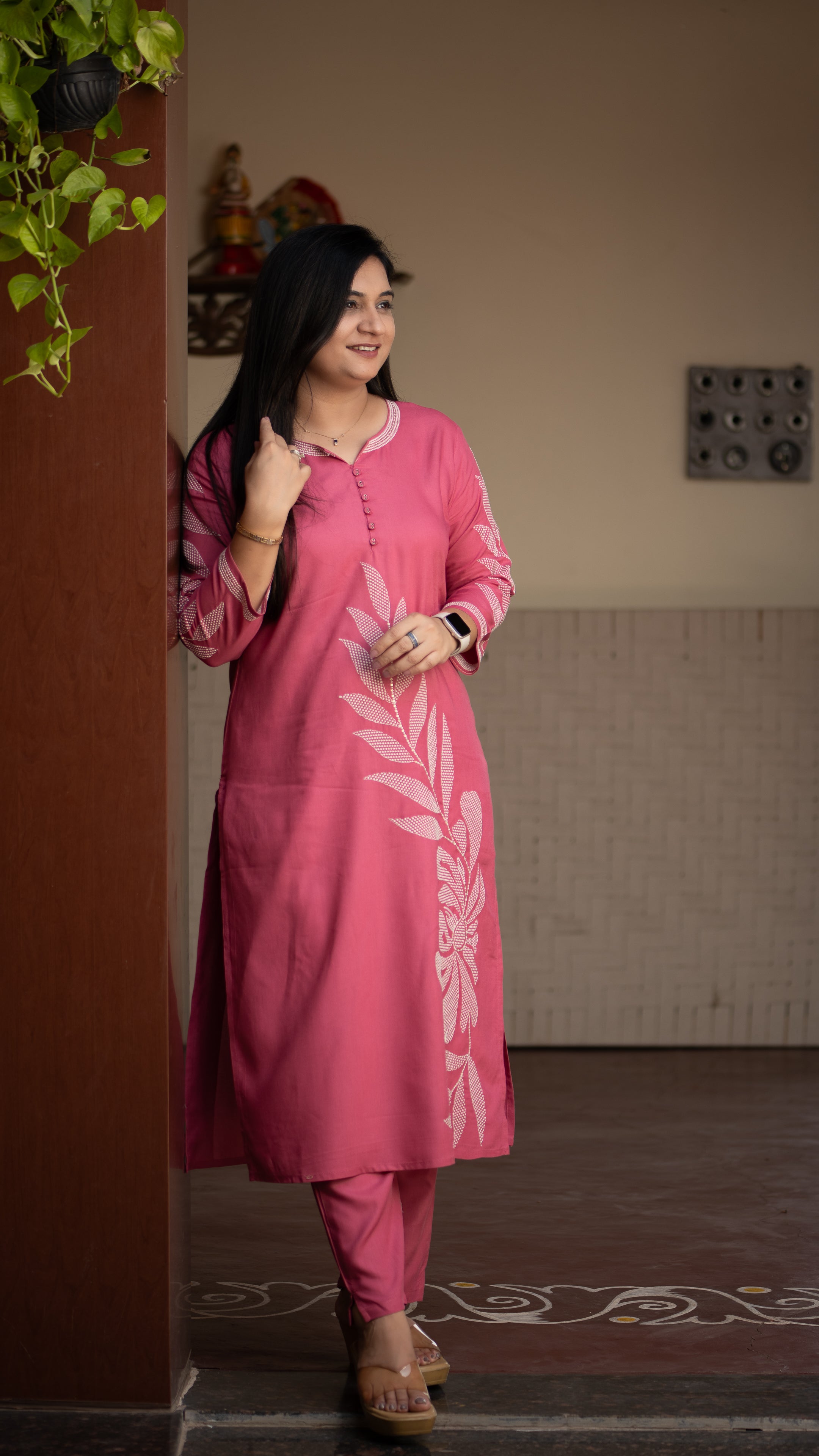 Ayaat Rayon Embroidered Pant Set - The Jaipur Studio