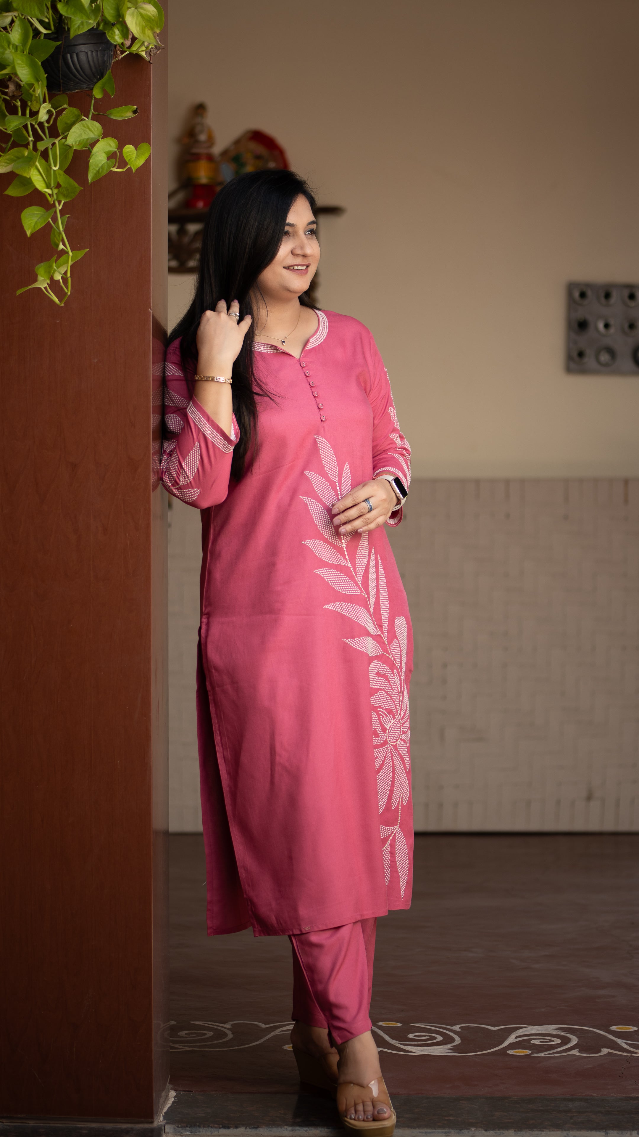 Ayaat Rayon Embroidered Pant Set - The Jaipur Studio