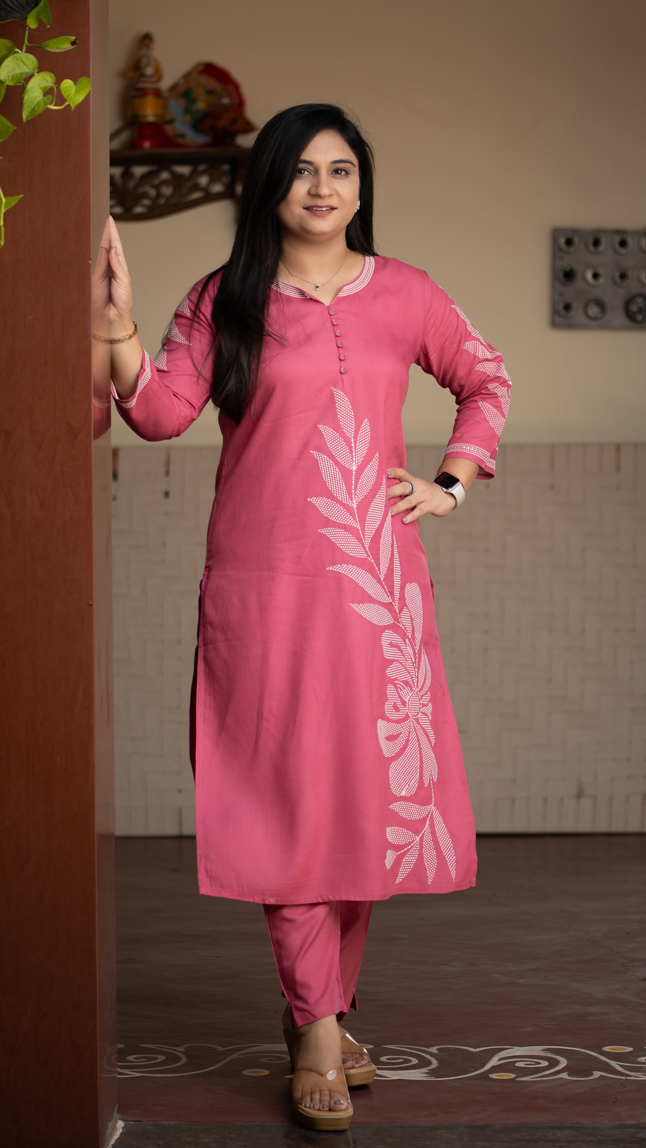 Ayaat Rayon Embroidered Pant Set - The Jaipur Studio