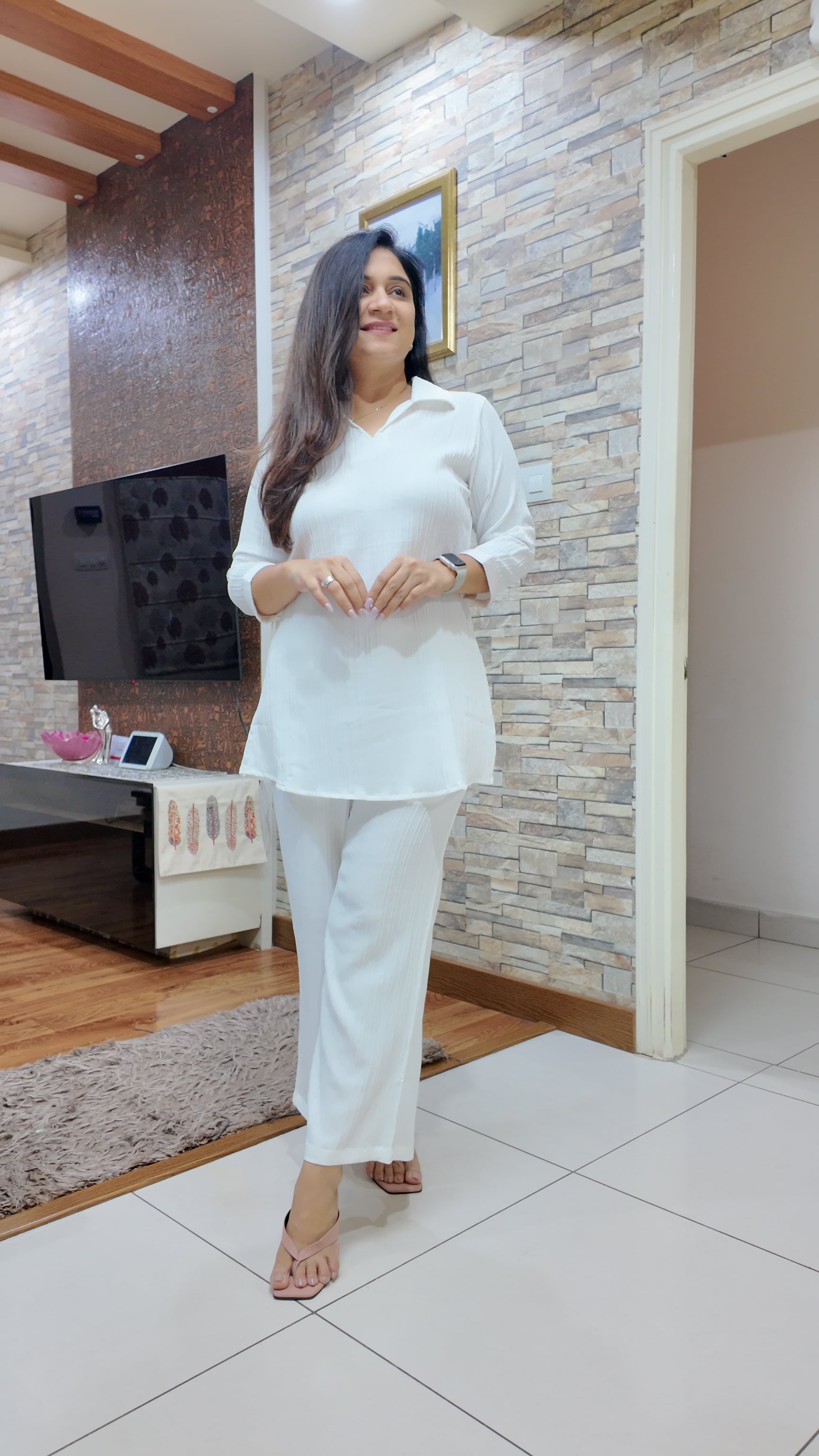 Nyasa Lycra Korean Coord Set - The Jaipur Studio