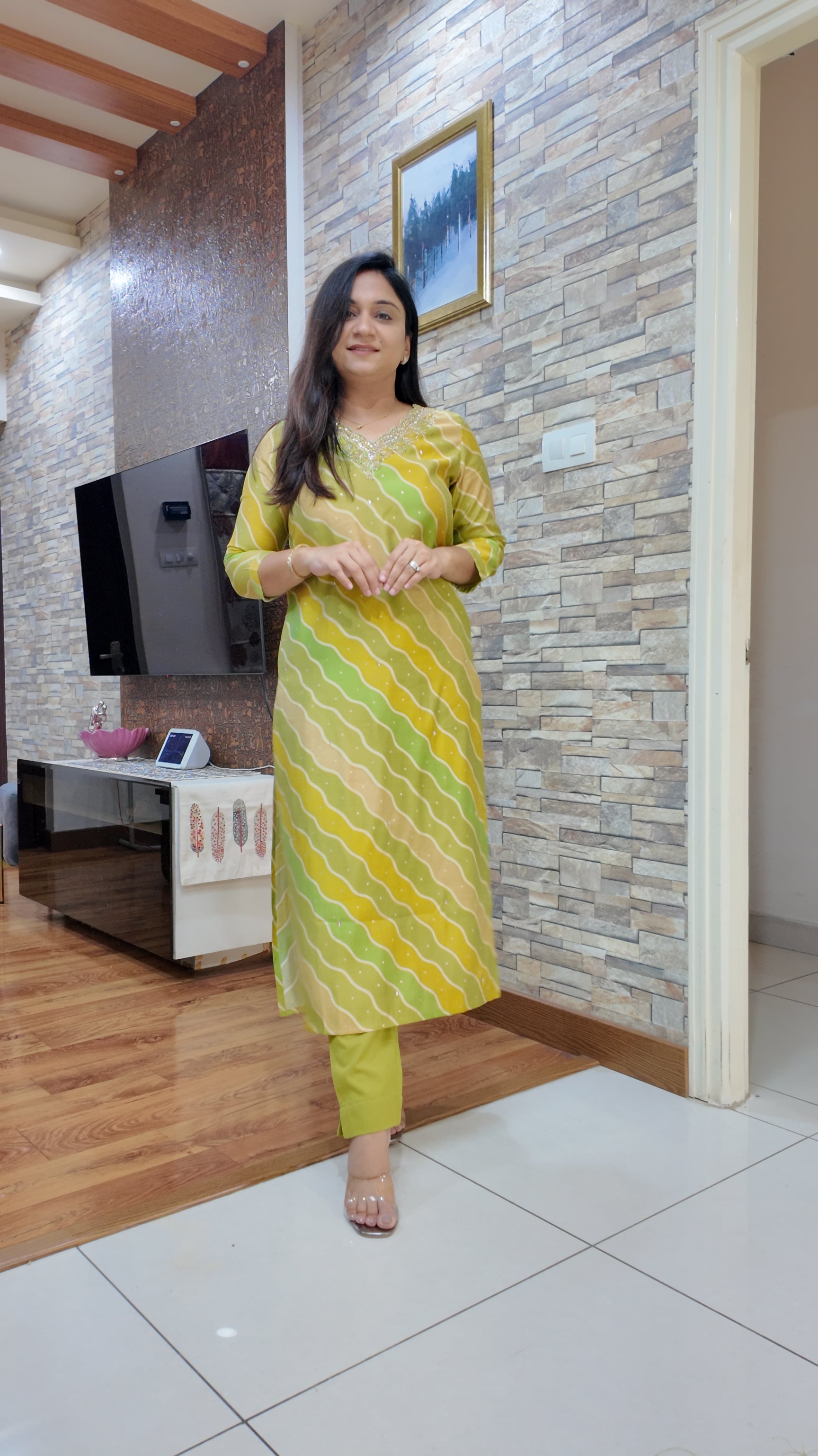Rubaina leheriya Print Muslin Pant Set - The Jaipur Studio