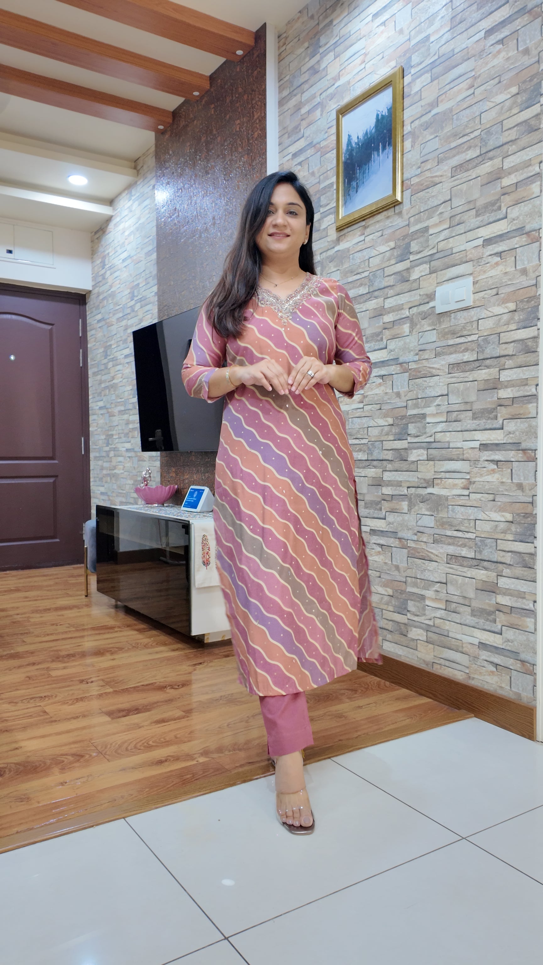 Rubaina leheriya Print Muslin Pant Set - The Jaipur Studio