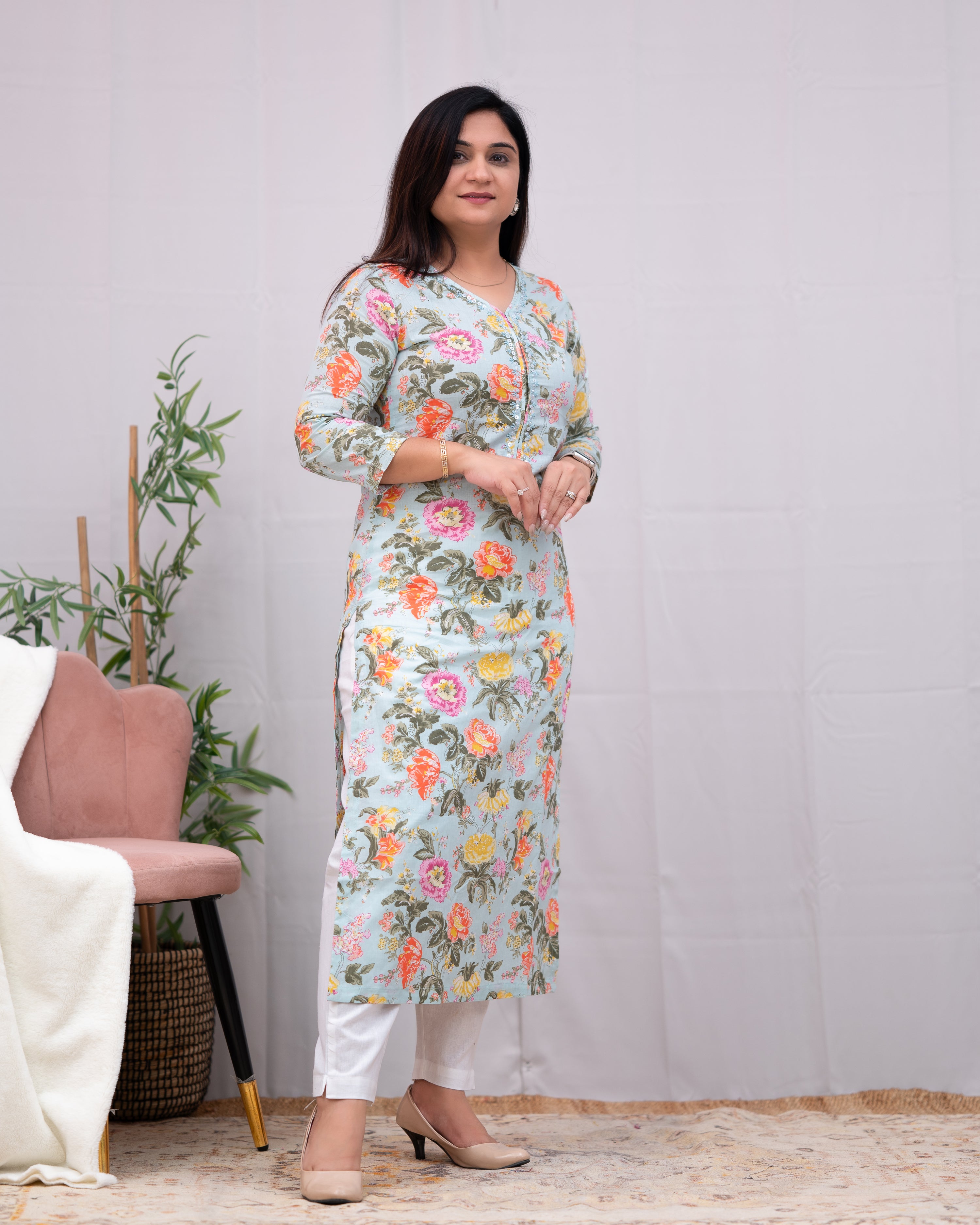 Summer special Casual Cotton Kurta - The Jaipur Studio