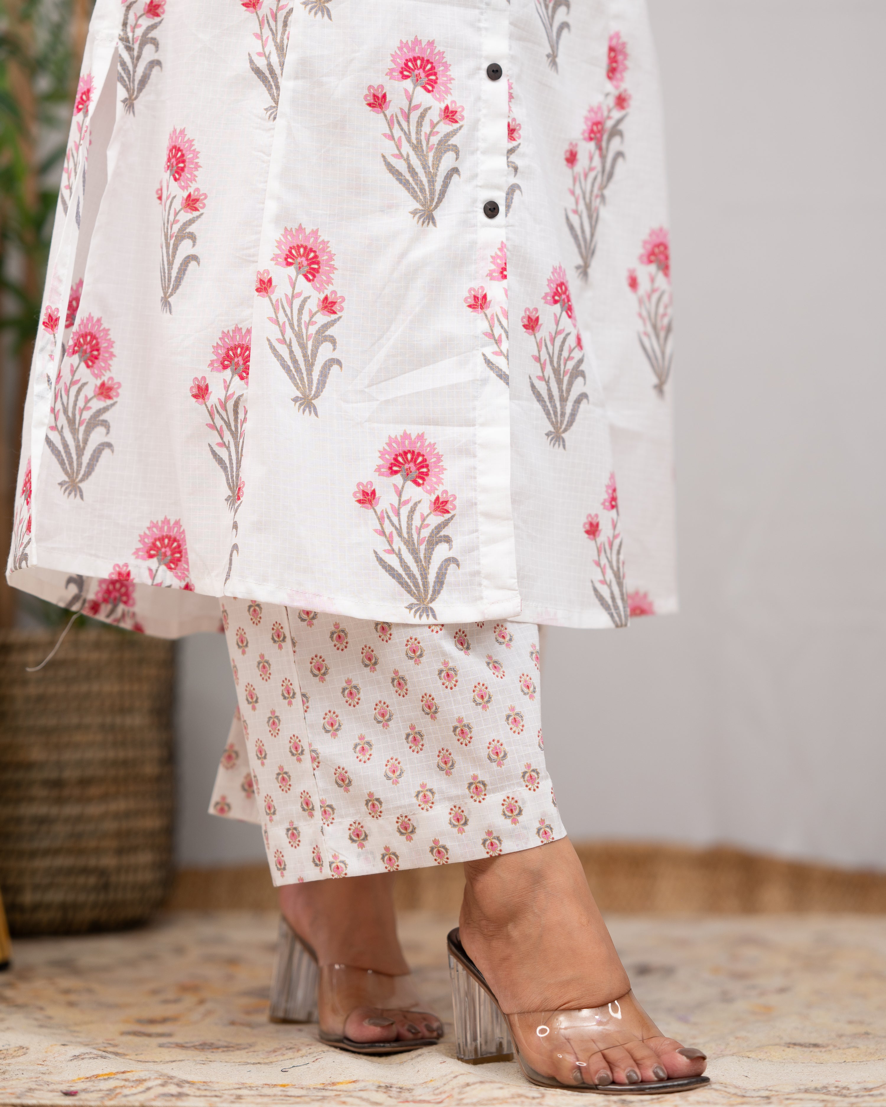 Rose Summerish Cotton Coord set - The Jaipur Studio