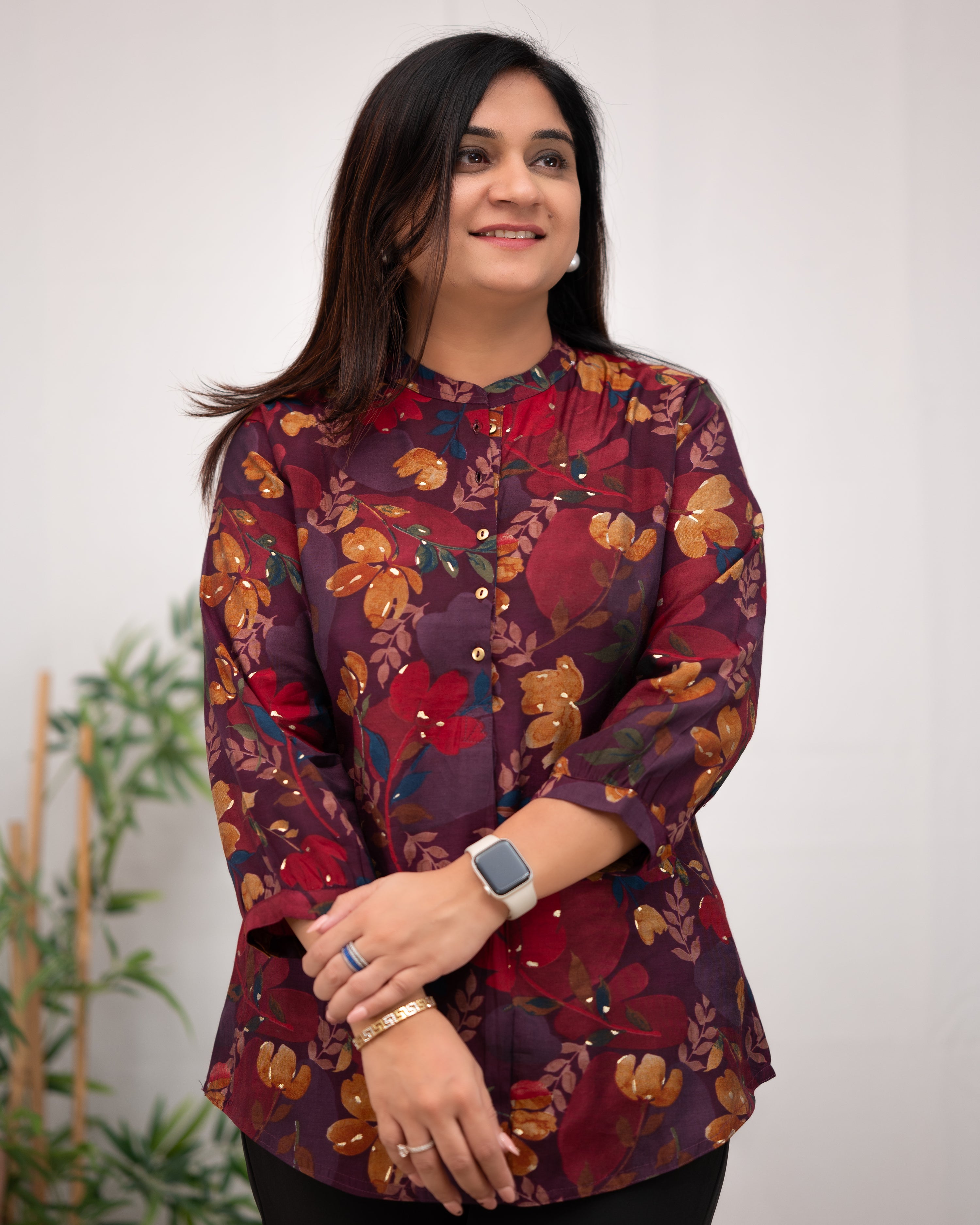 Minal Rayon Casual Short Top - The Jaipur Studio