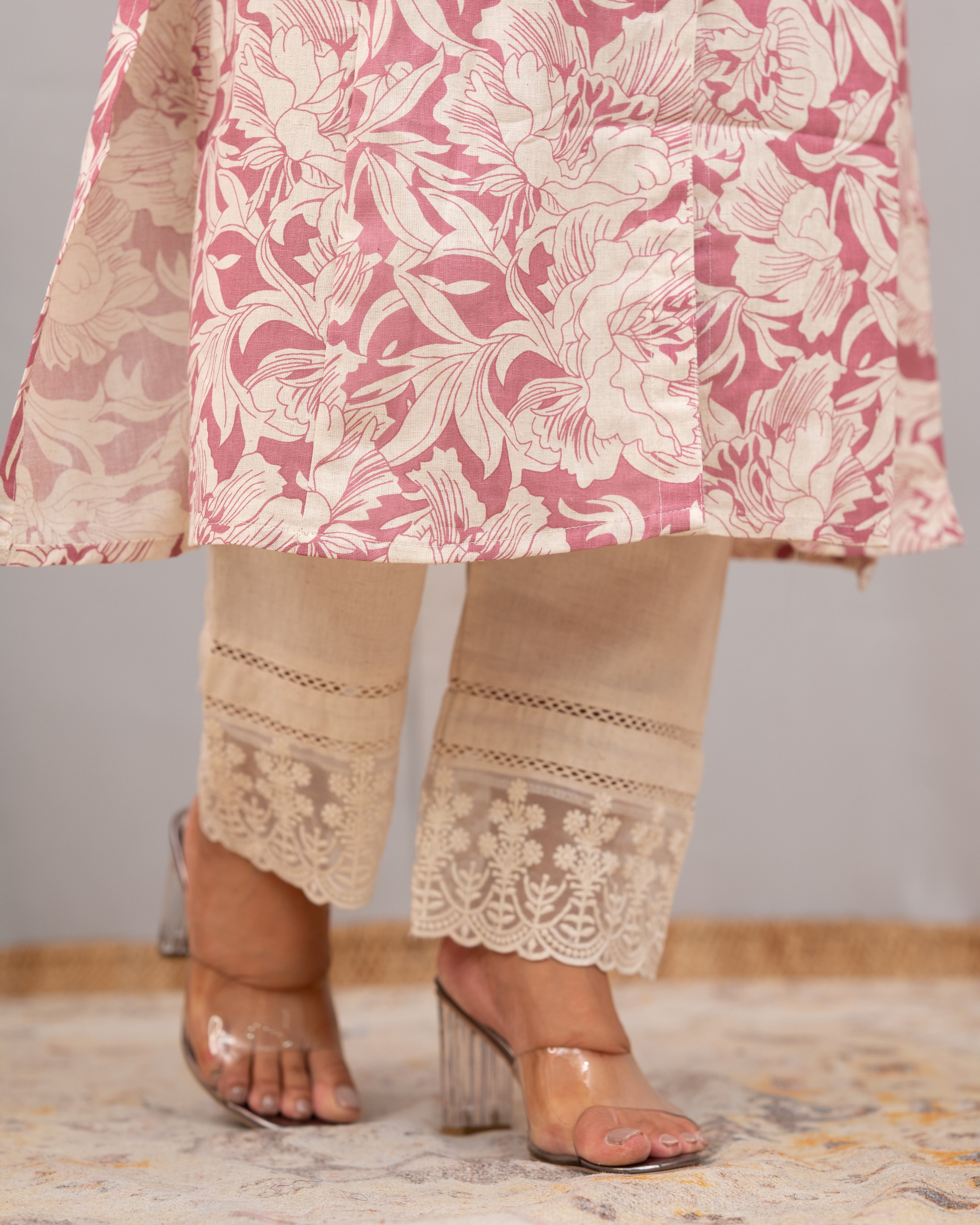 Pakhi Cotton A-line Pant Set - The Jaipur Studio