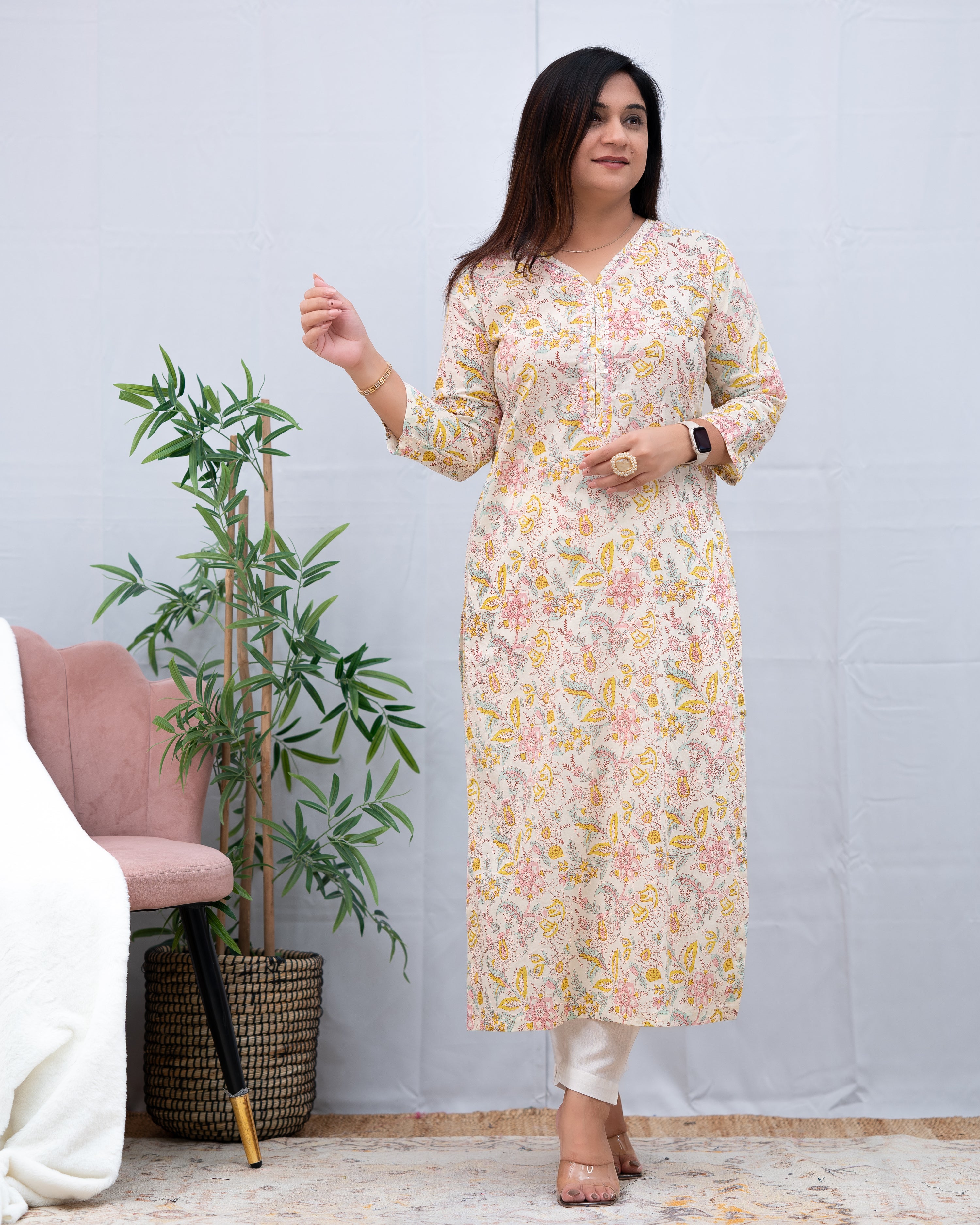 Summer special Casual Cotton Kurta - The Jaipur Studio