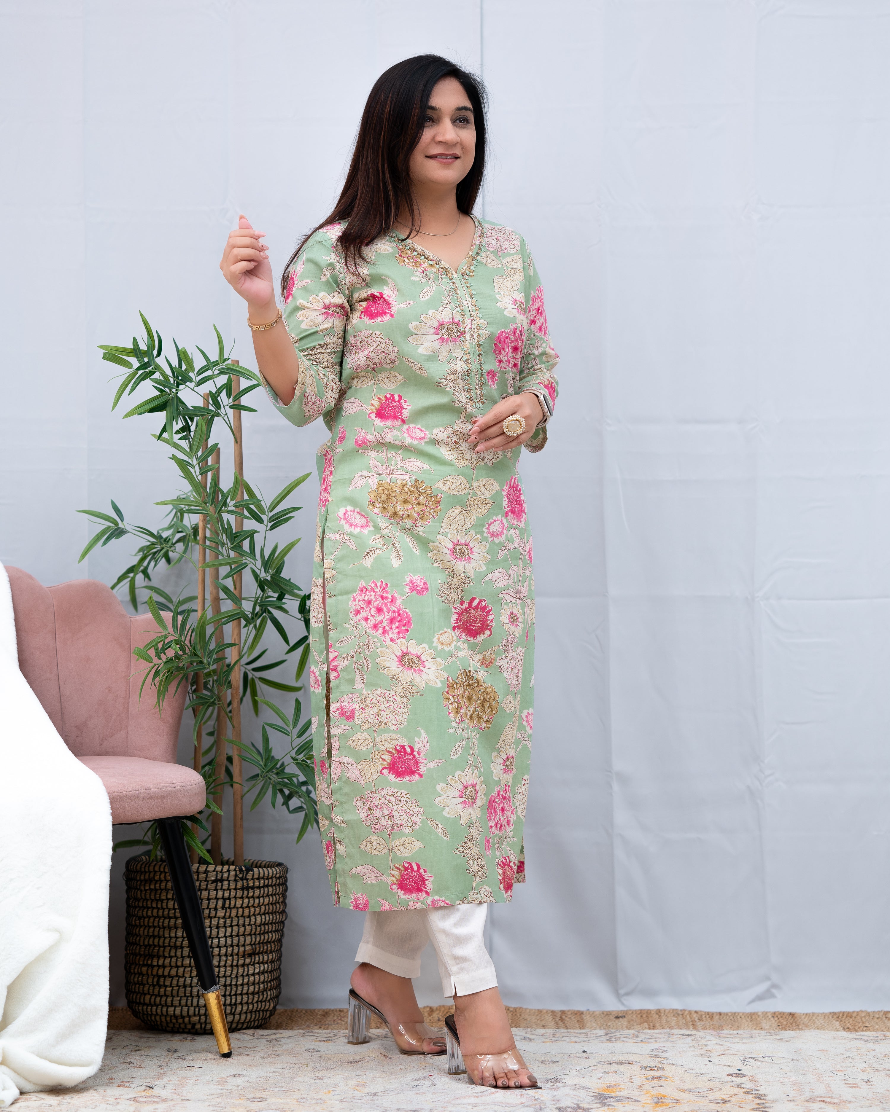 Summer special Casual Cotton Kurta - The Jaipur Studio