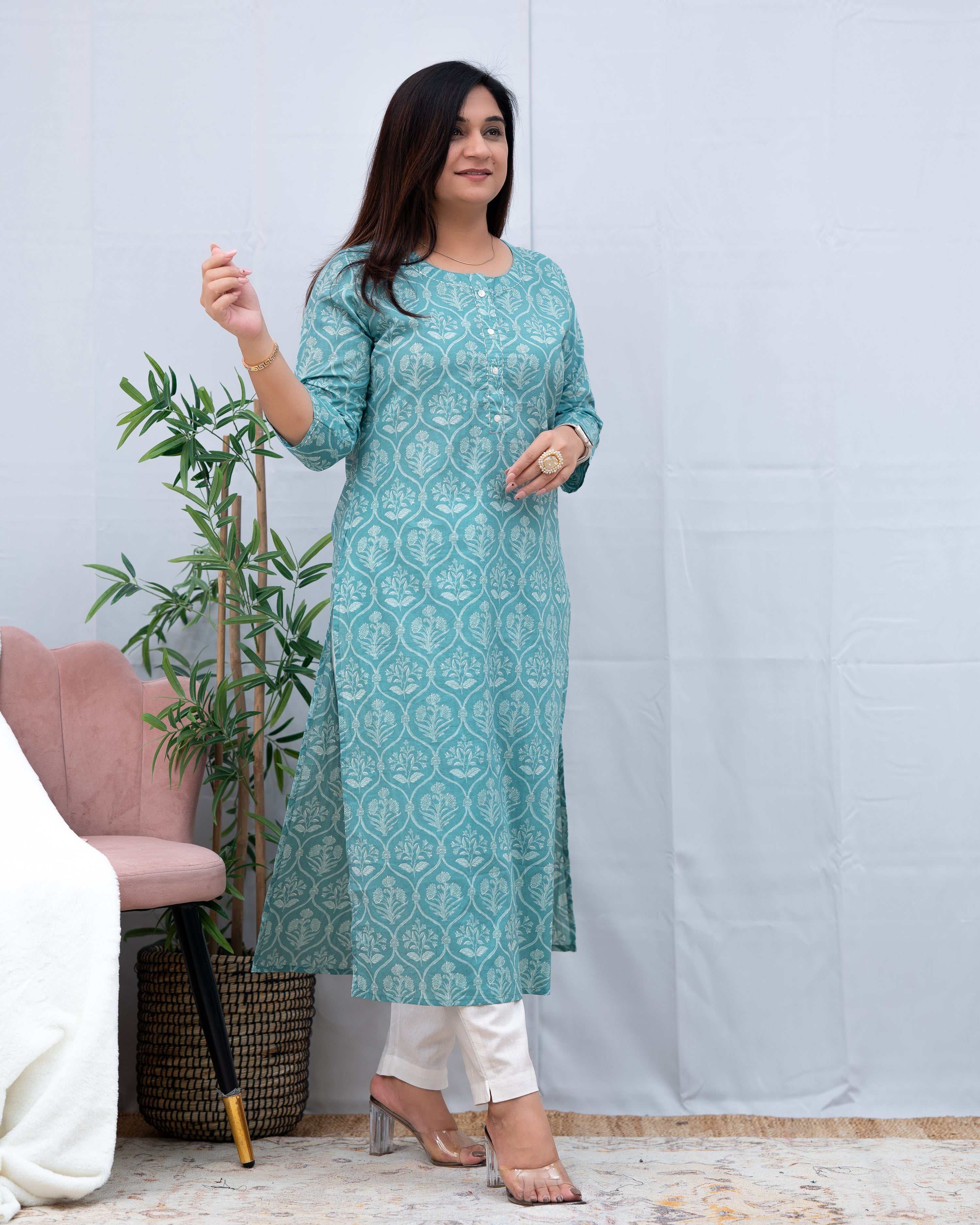 Summer special Casual Cotton Kurta - The Jaipur Studio