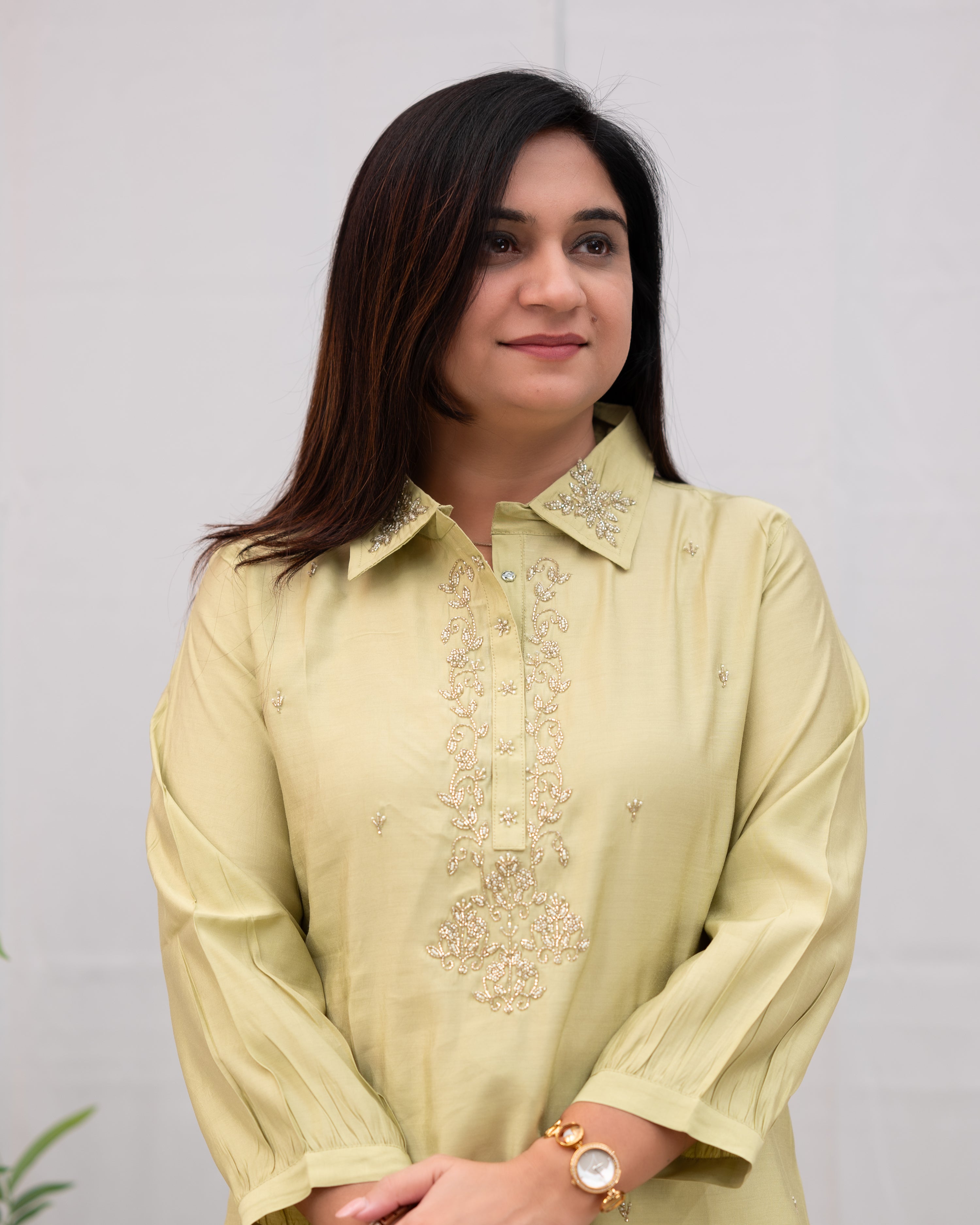 Miso Muslin Hand Embroidered Coord Set - The Jaipur Studio