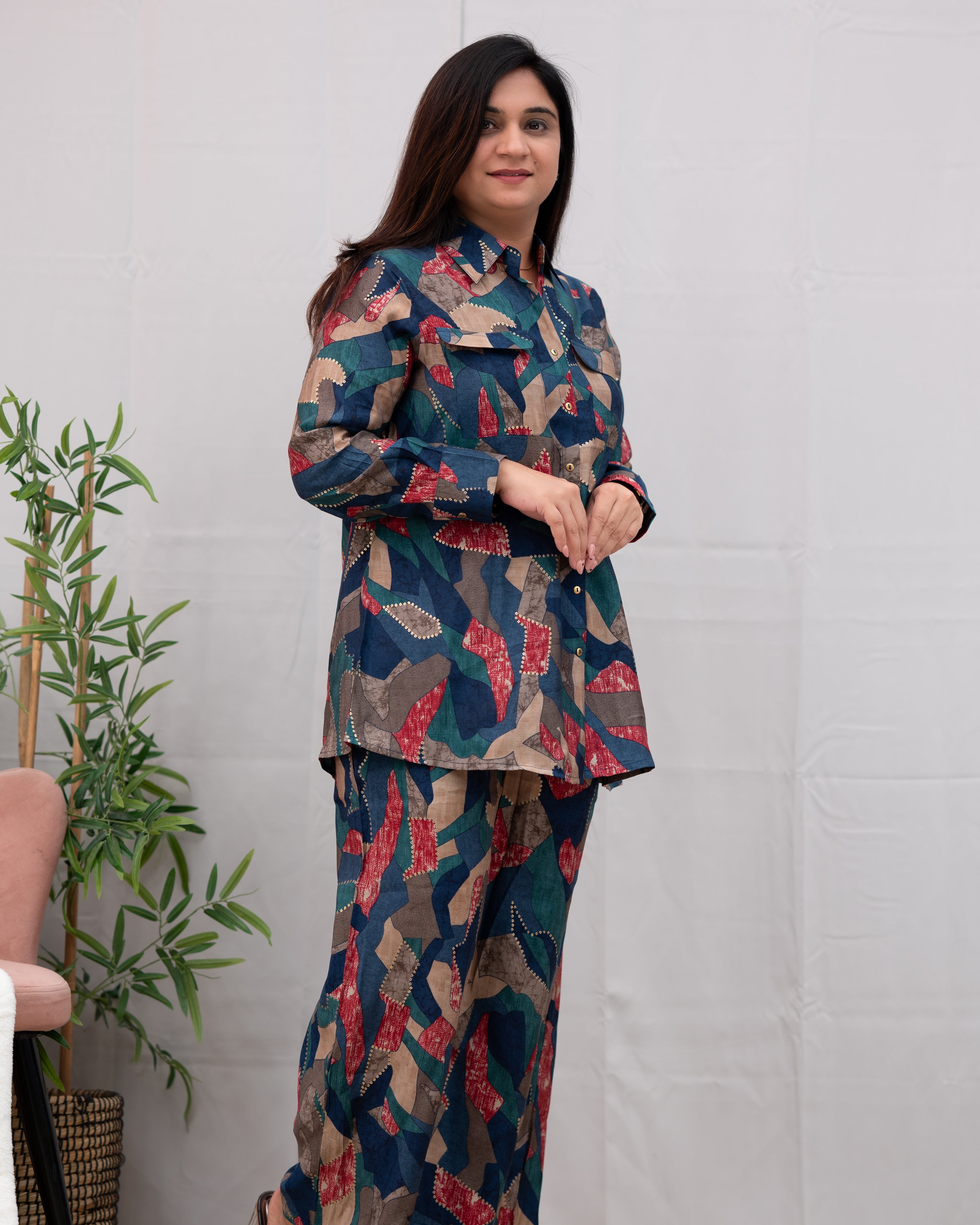 Nia Muslin digital Print Coord Set - The Jaipur Studio