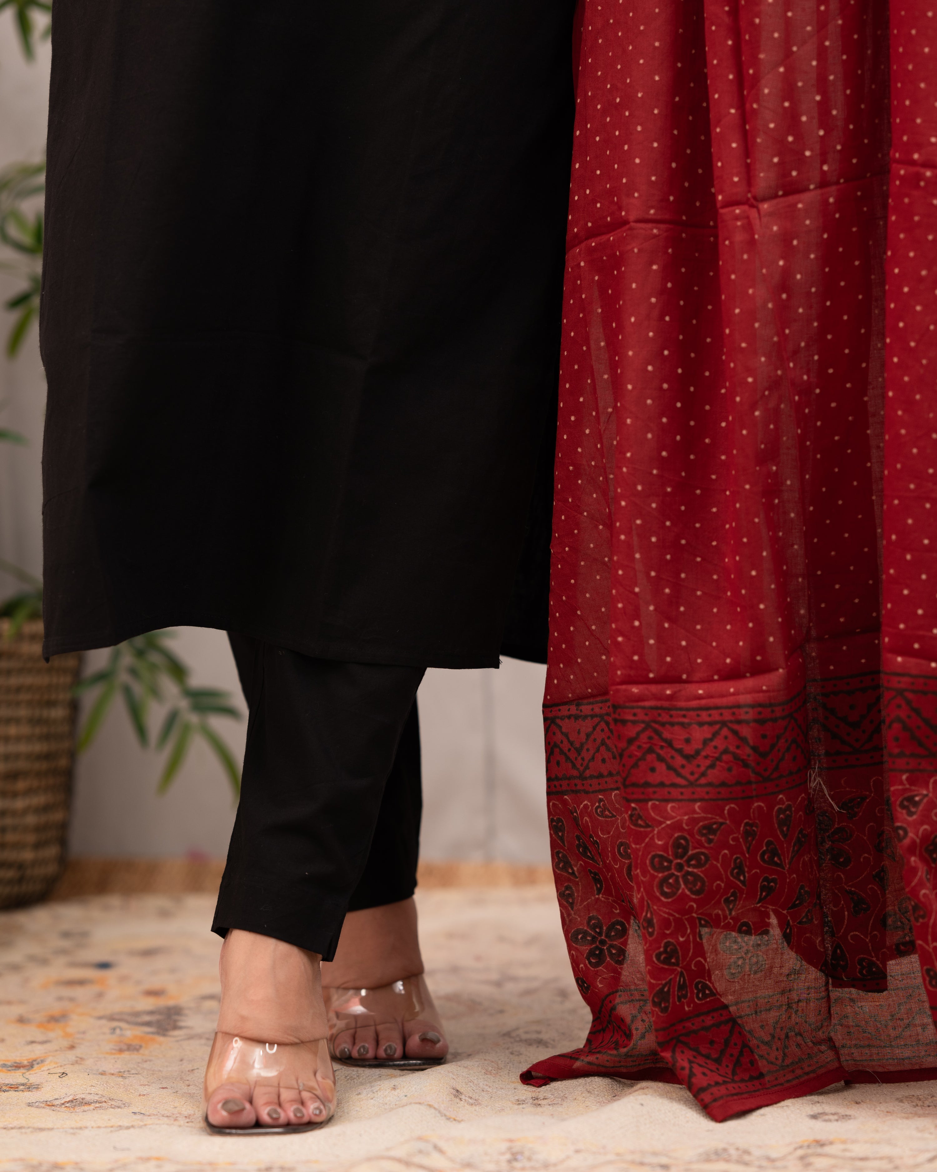 Niharika Hand Embroidered casual pant set - The Jaipur Studio
