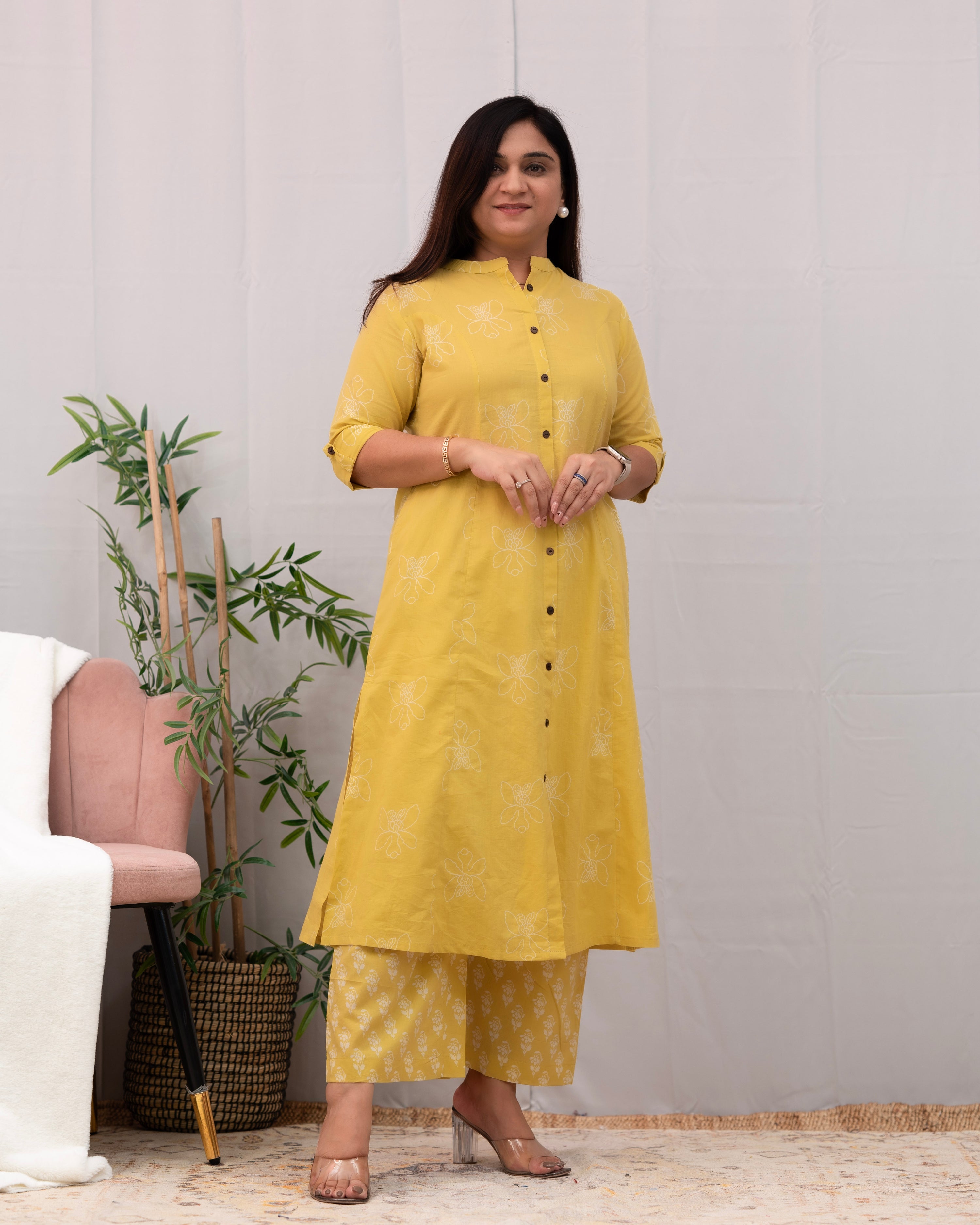 Naira A-line Cotton Coord set - The Jaipur Studio