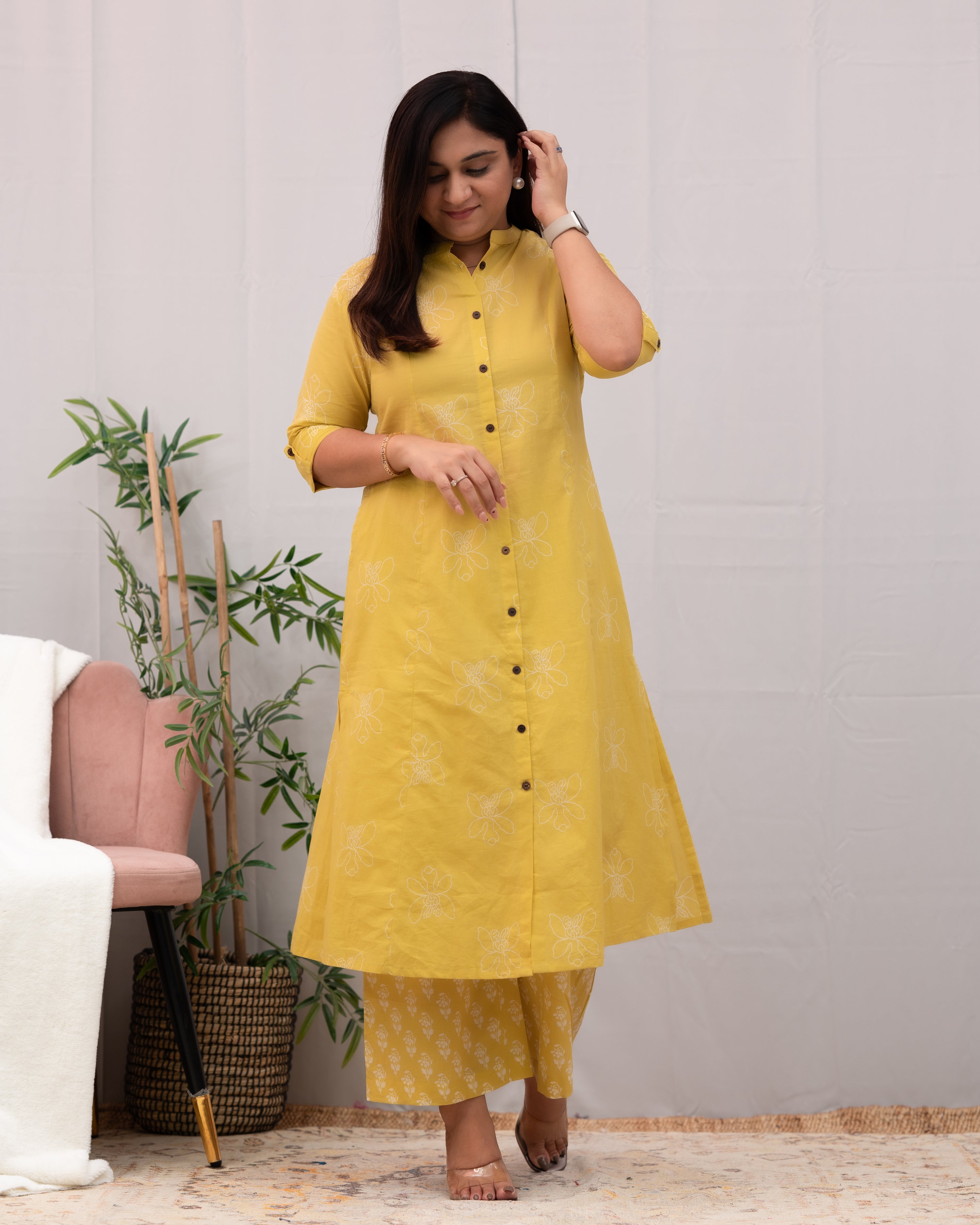 Naira A-line Cotton Coord set - The Jaipur Studio