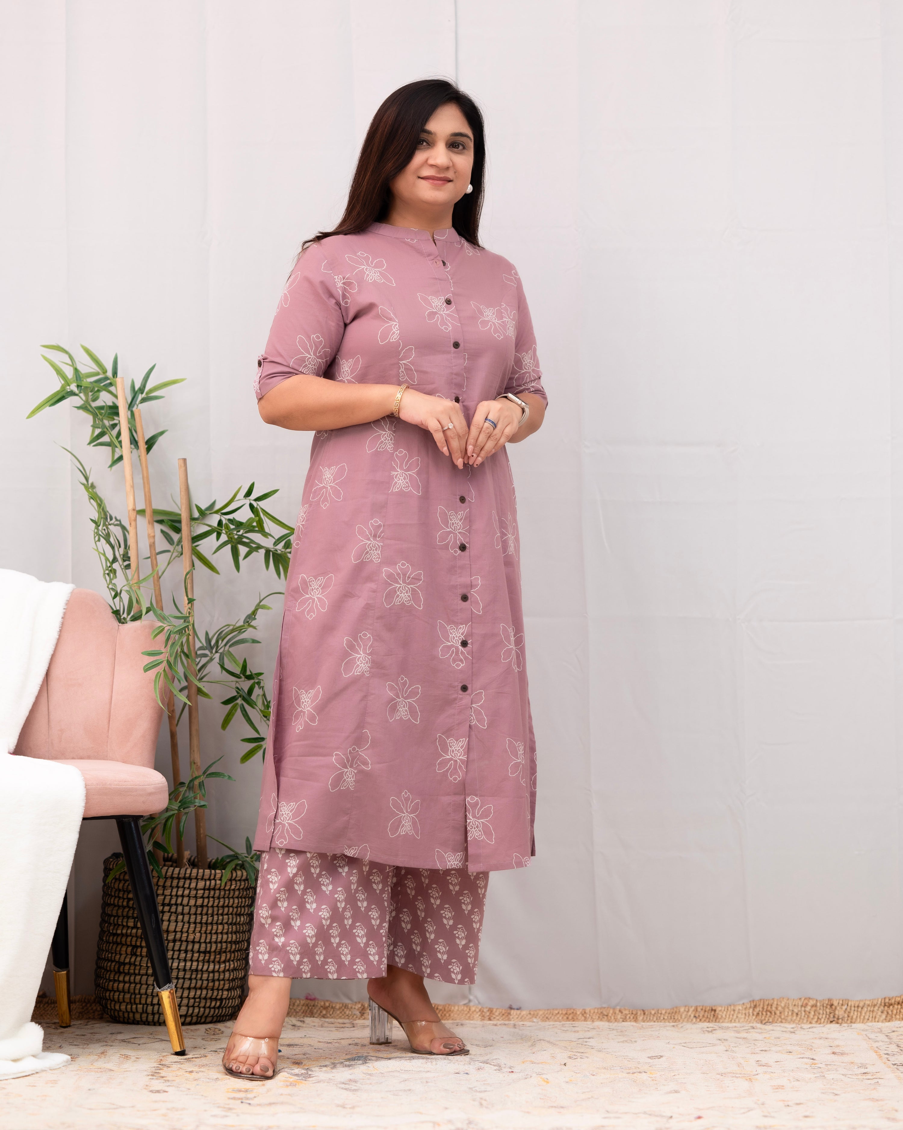 Naira A-line Cotton Coord set - The Jaipur Studio