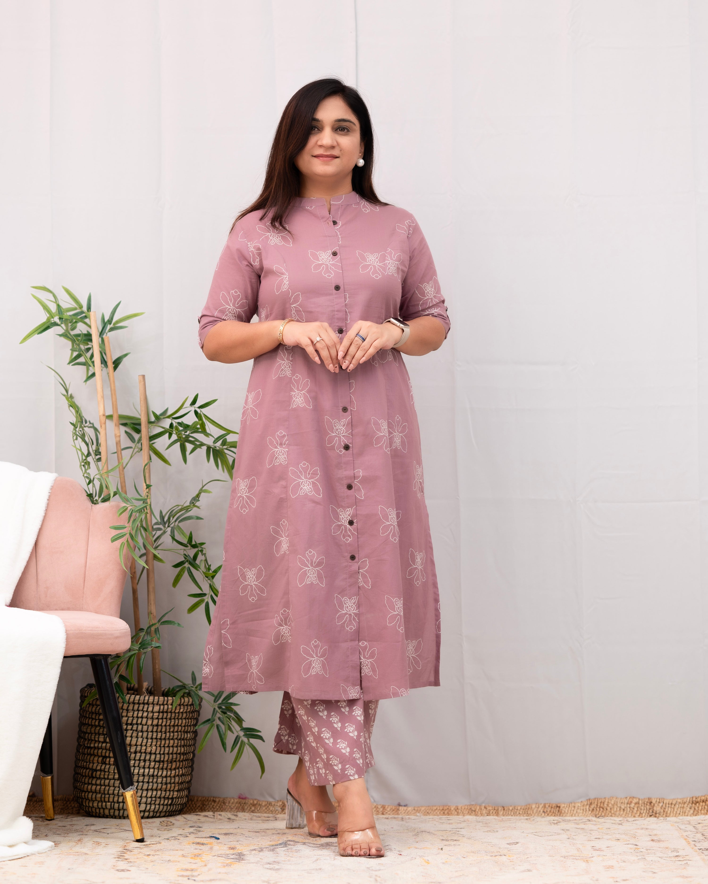 Naira A-line Cotton Coord set - The Jaipur Studio