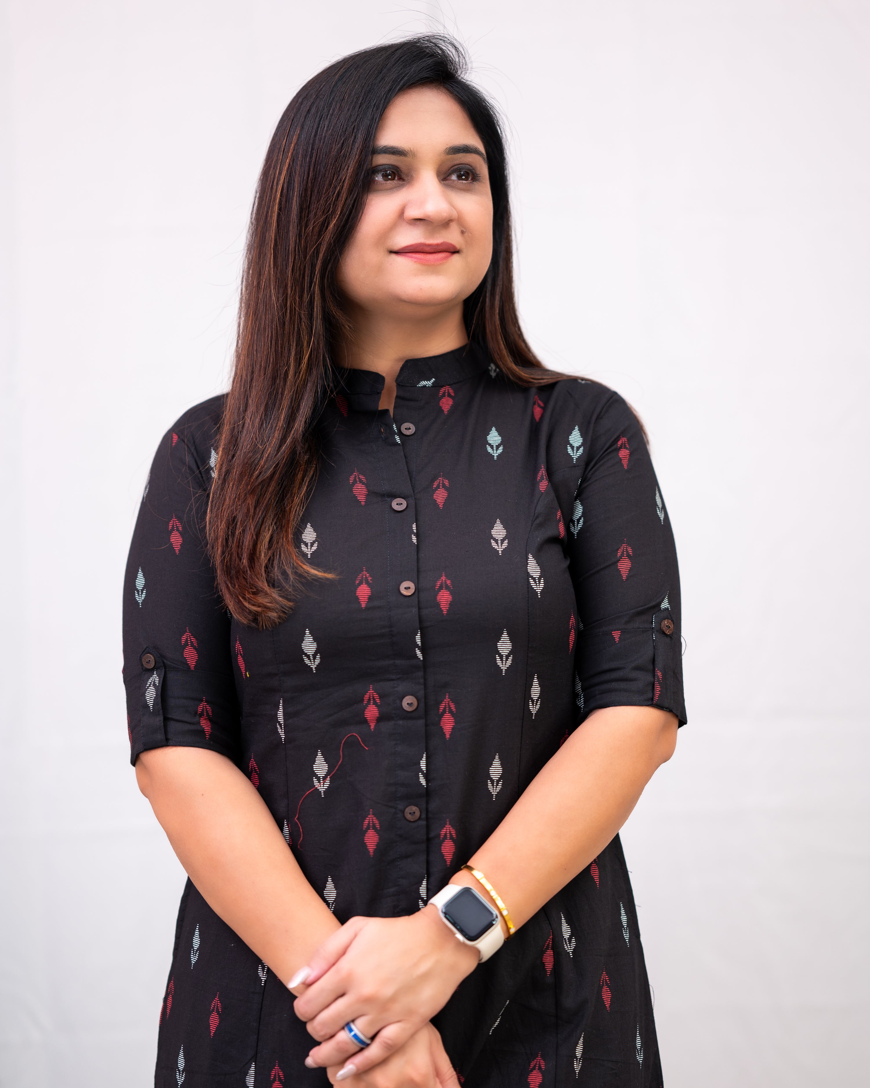 Ikkat Cotton A-line Casual Coord Set - The Jaipur Studio