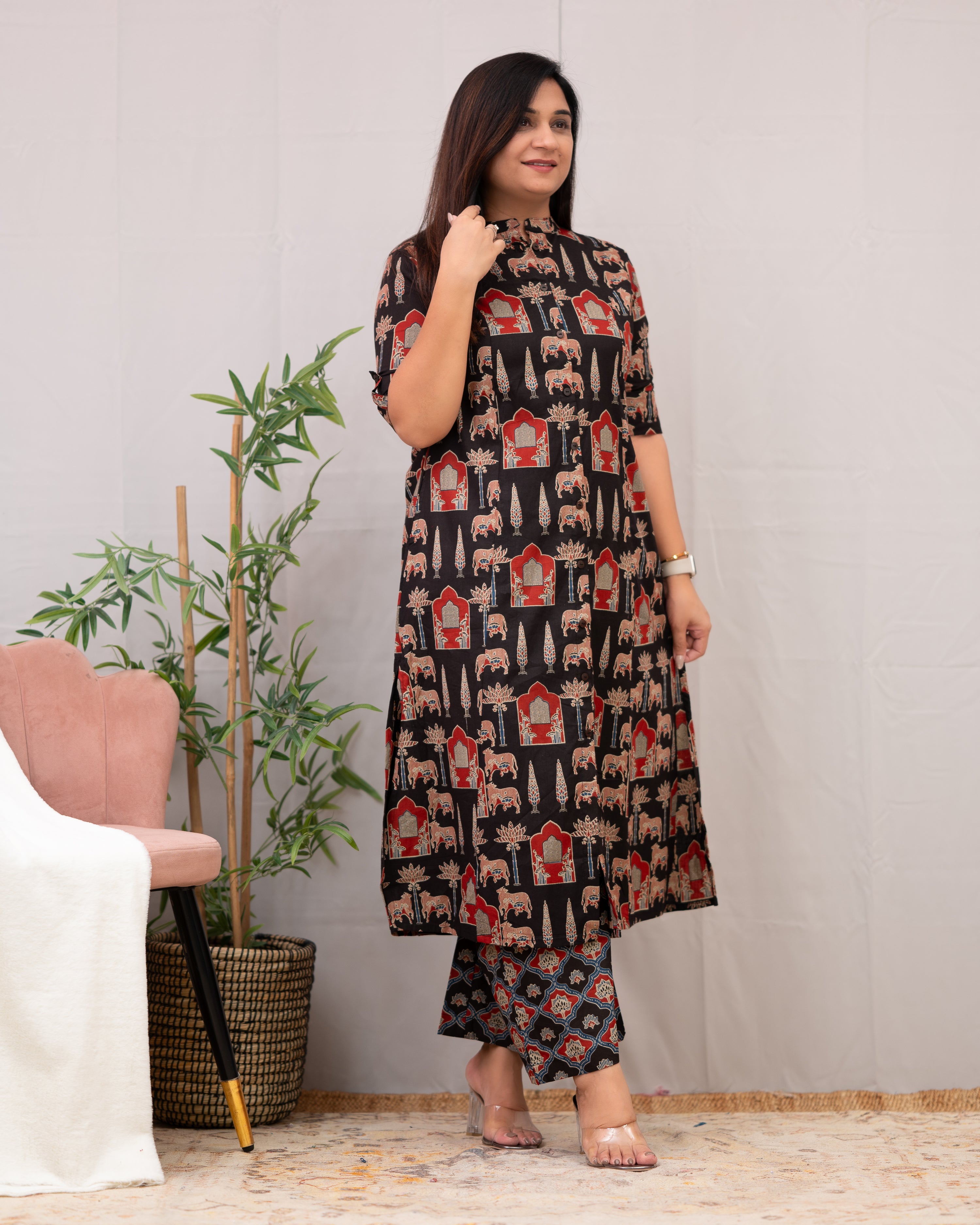 Navya Cotton A-line Coord set - The Jaipur Studio