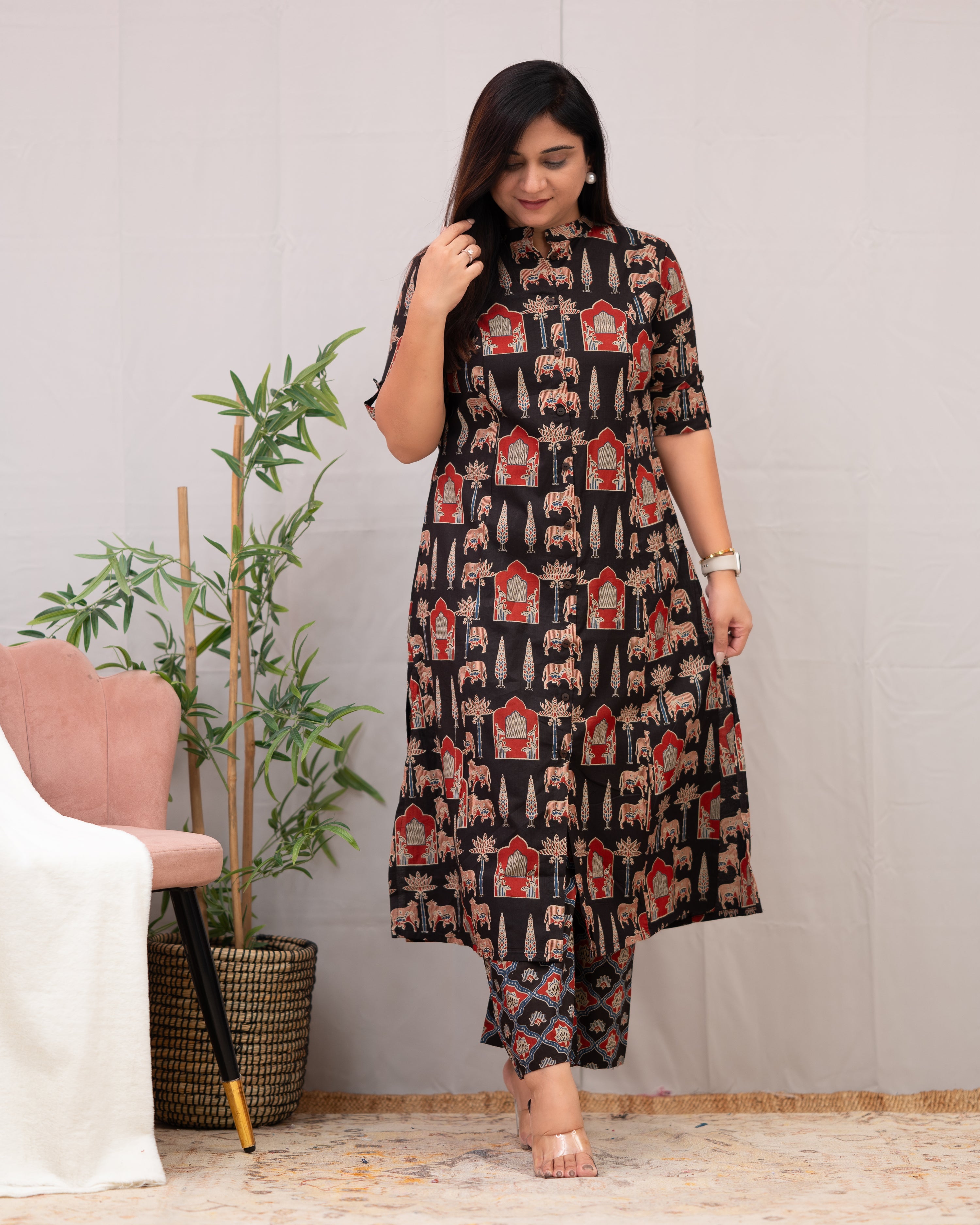 Navya Cotton A-line Coord set - The Jaipur Studio
