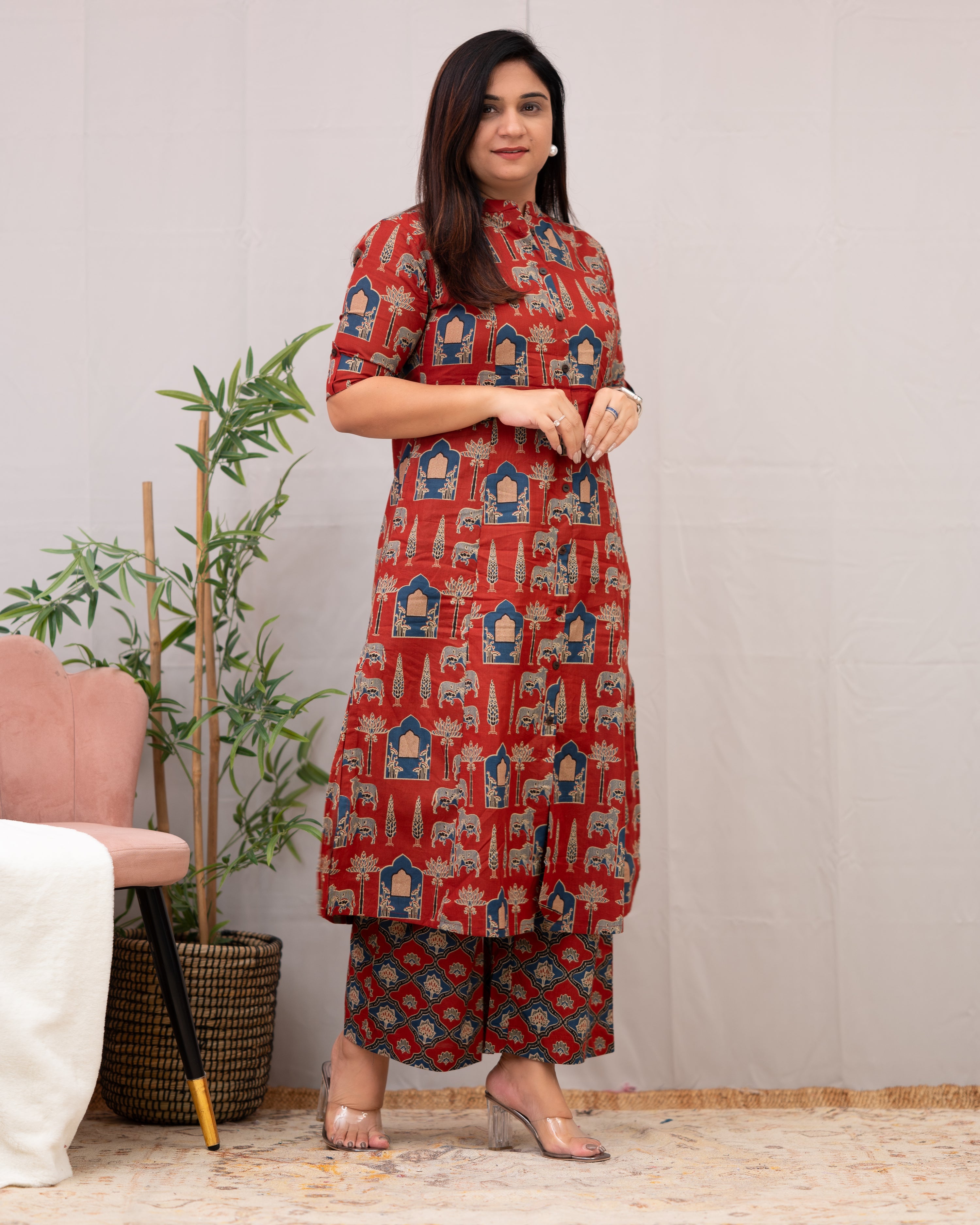 Navya Cotton A-line Coord set - The Jaipur Studio