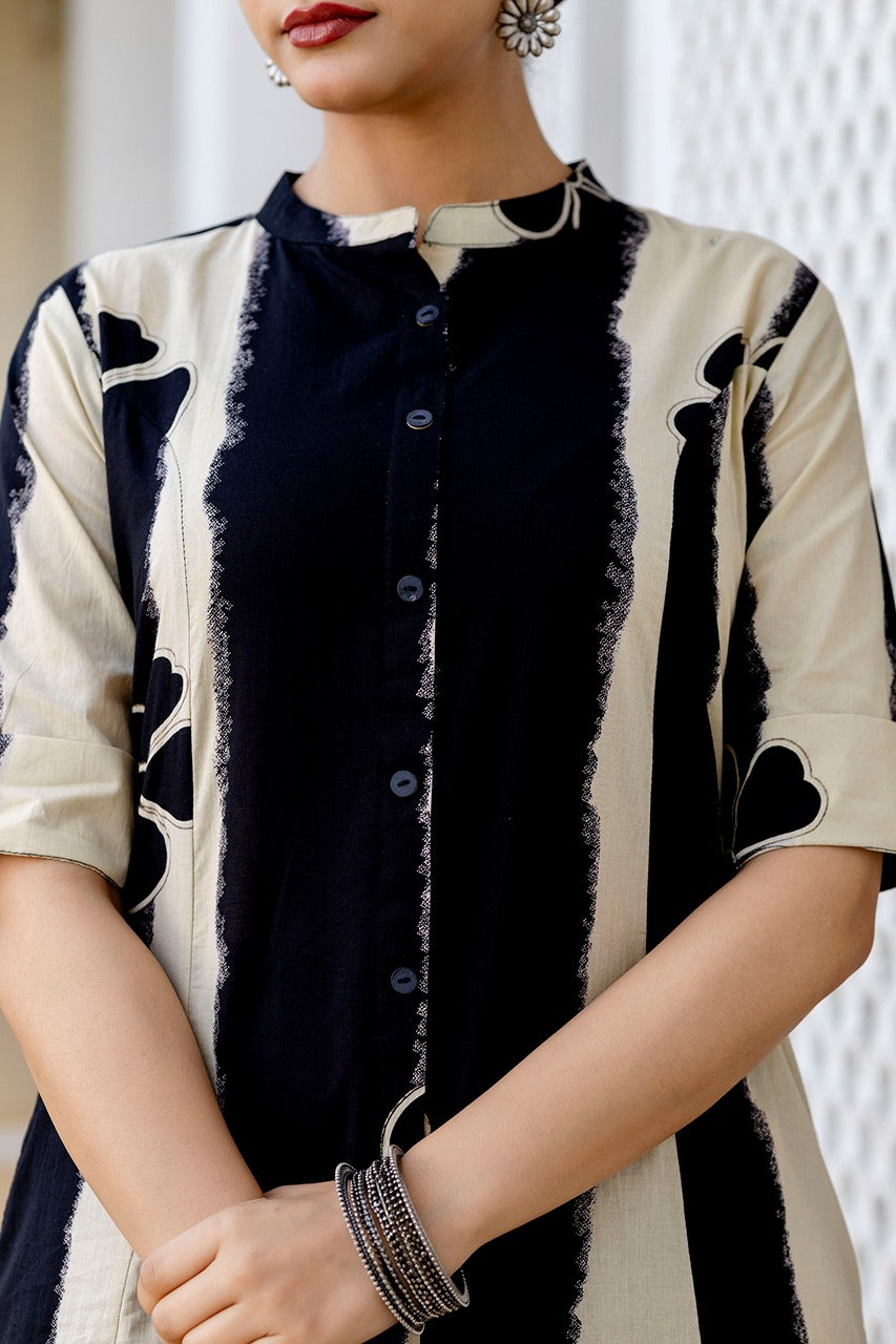Namah Cotton A-line Coord Set - The Jaipur Studio