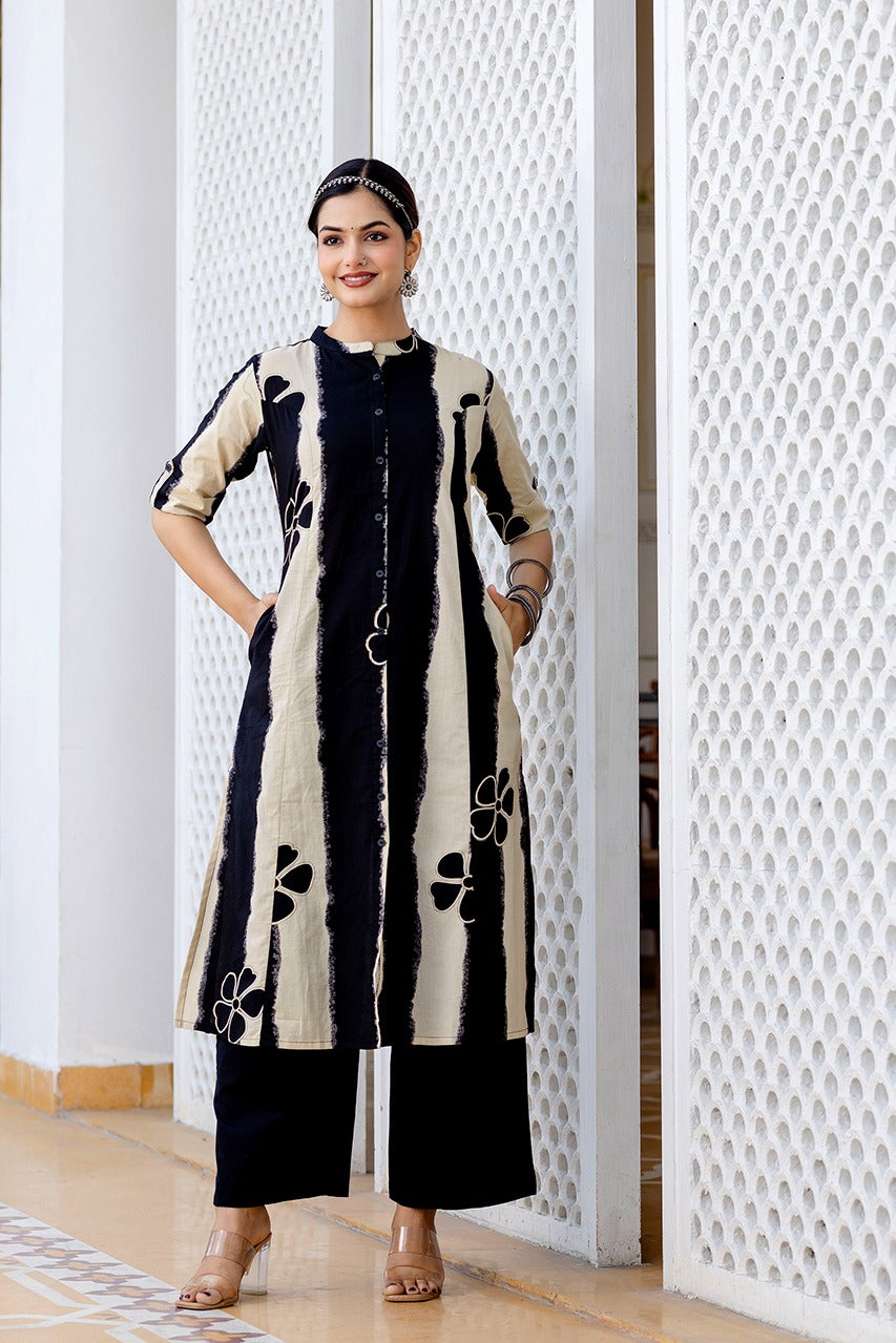 Namah Cotton A-line Coord Set - The Jaipur Studio