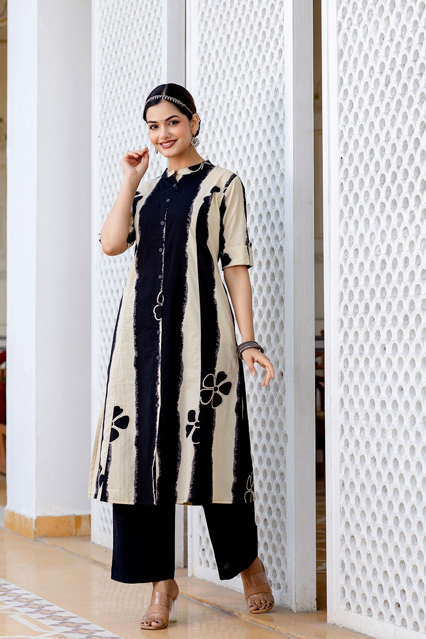 Namah Cotton A-line Coord Set - The Jaipur Studio