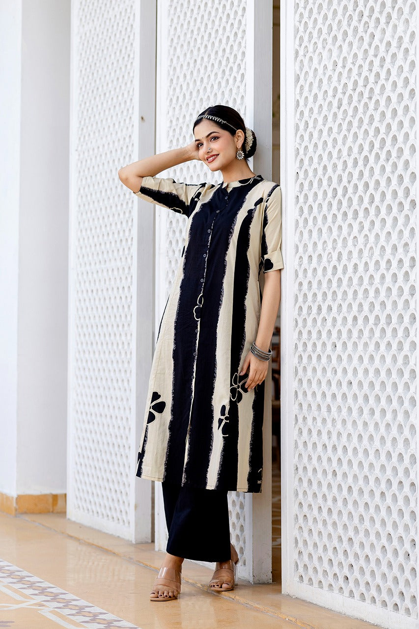 Namah Cotton A-line Coord Set - The Jaipur Studio