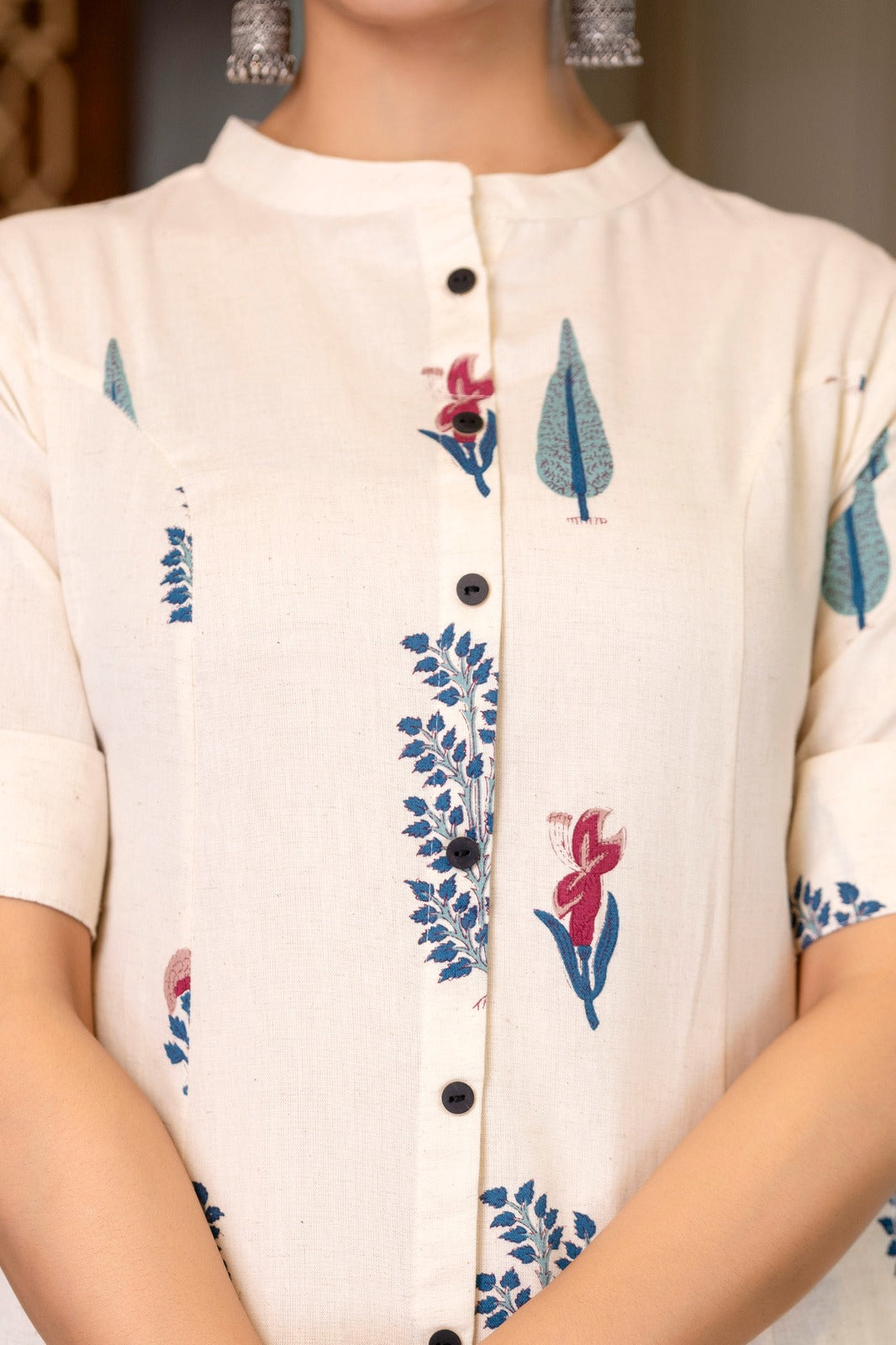 Naaz Cotton A-line Coord Set - The Jaipur Studio
