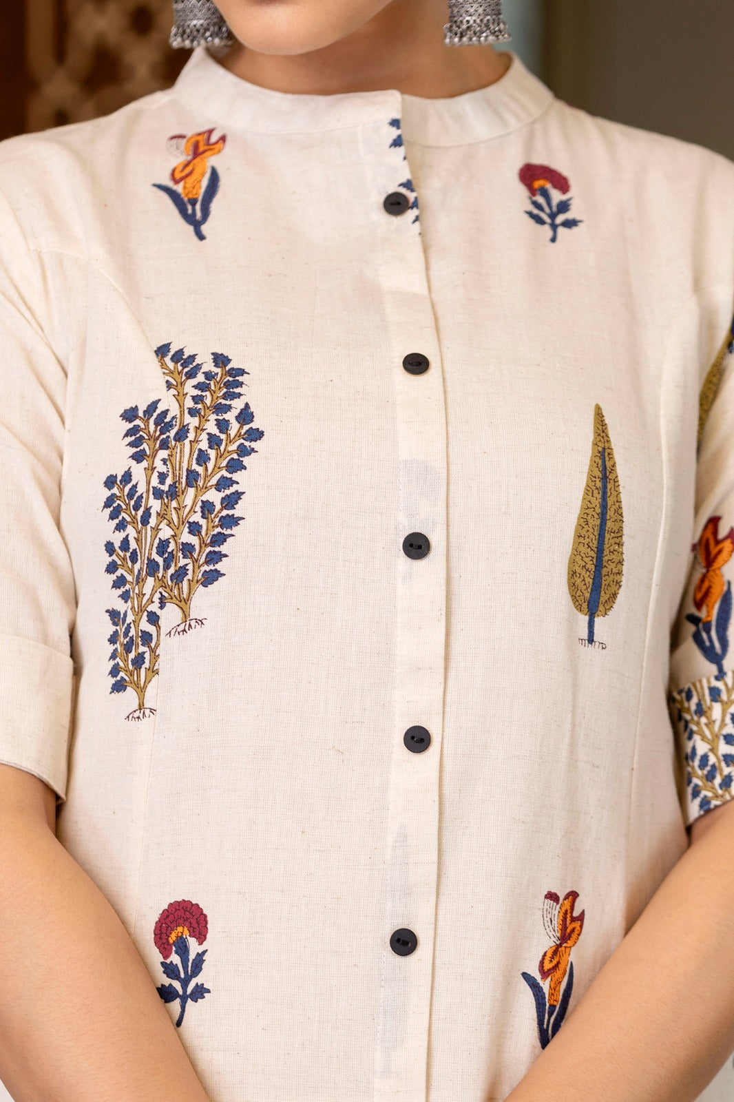 Naaz Cotton A-line Coord Set - The Jaipur Studio