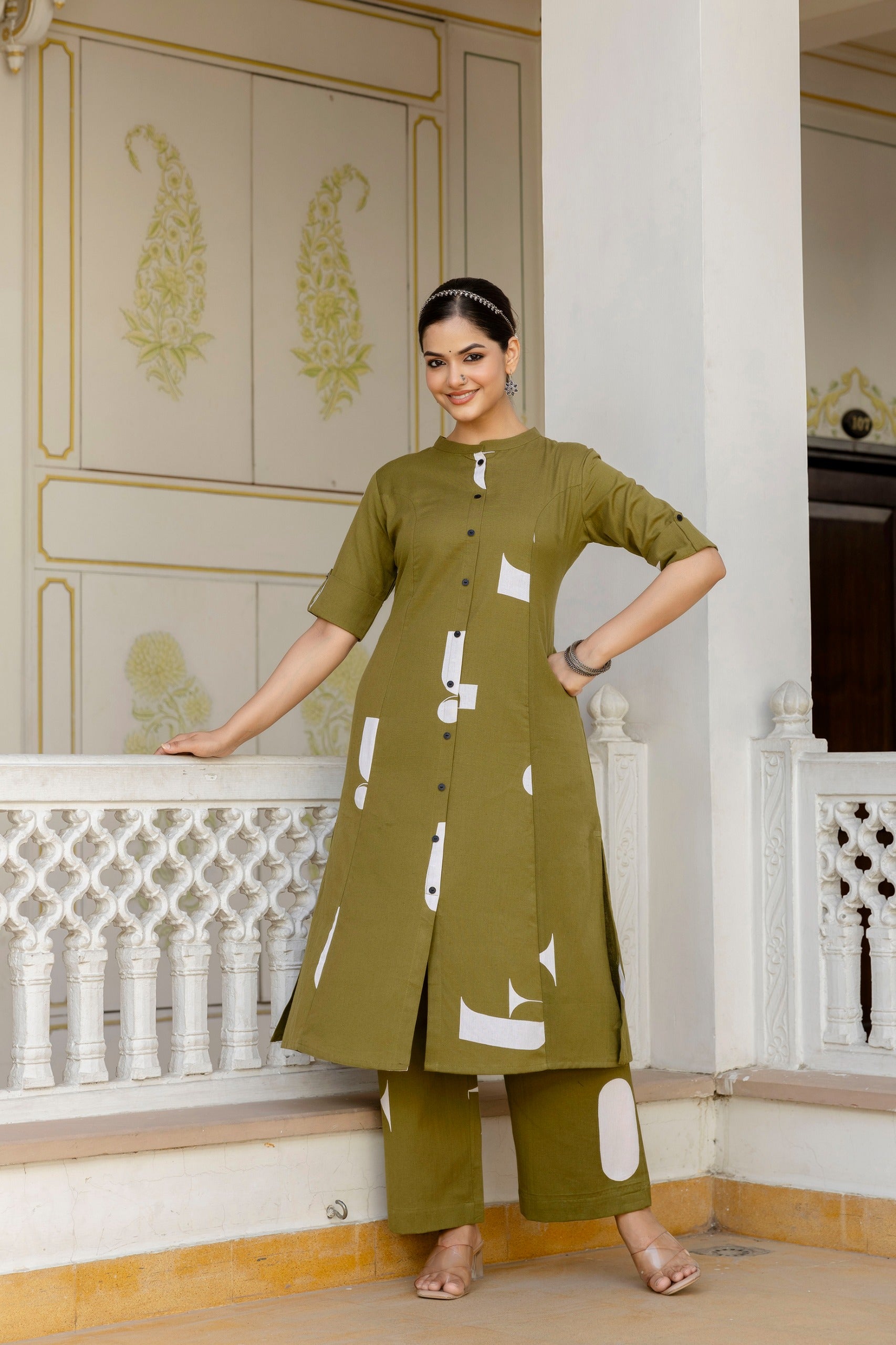 Varisha Cotton A-line Coord Set - The Jaipur Studio