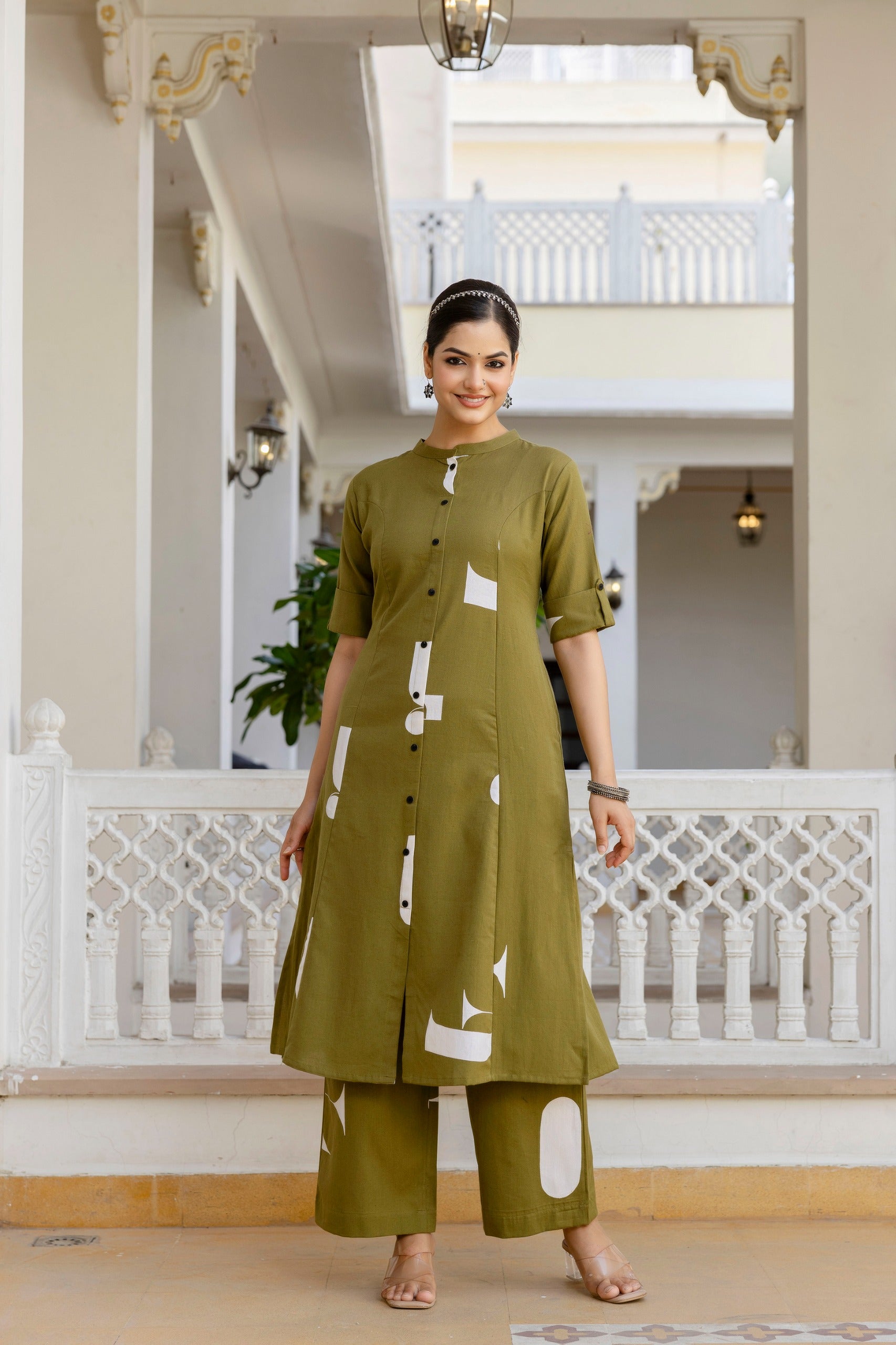 Varisha Cotton A-line Coord Set - The Jaipur Studio