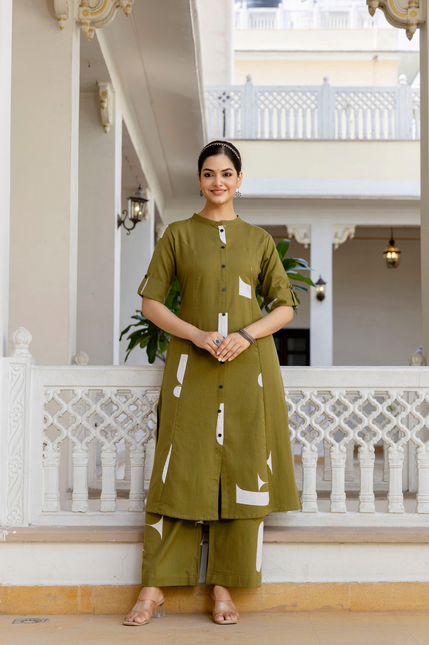 Varisha Cotton A-line Coord Set - The Jaipur Studio