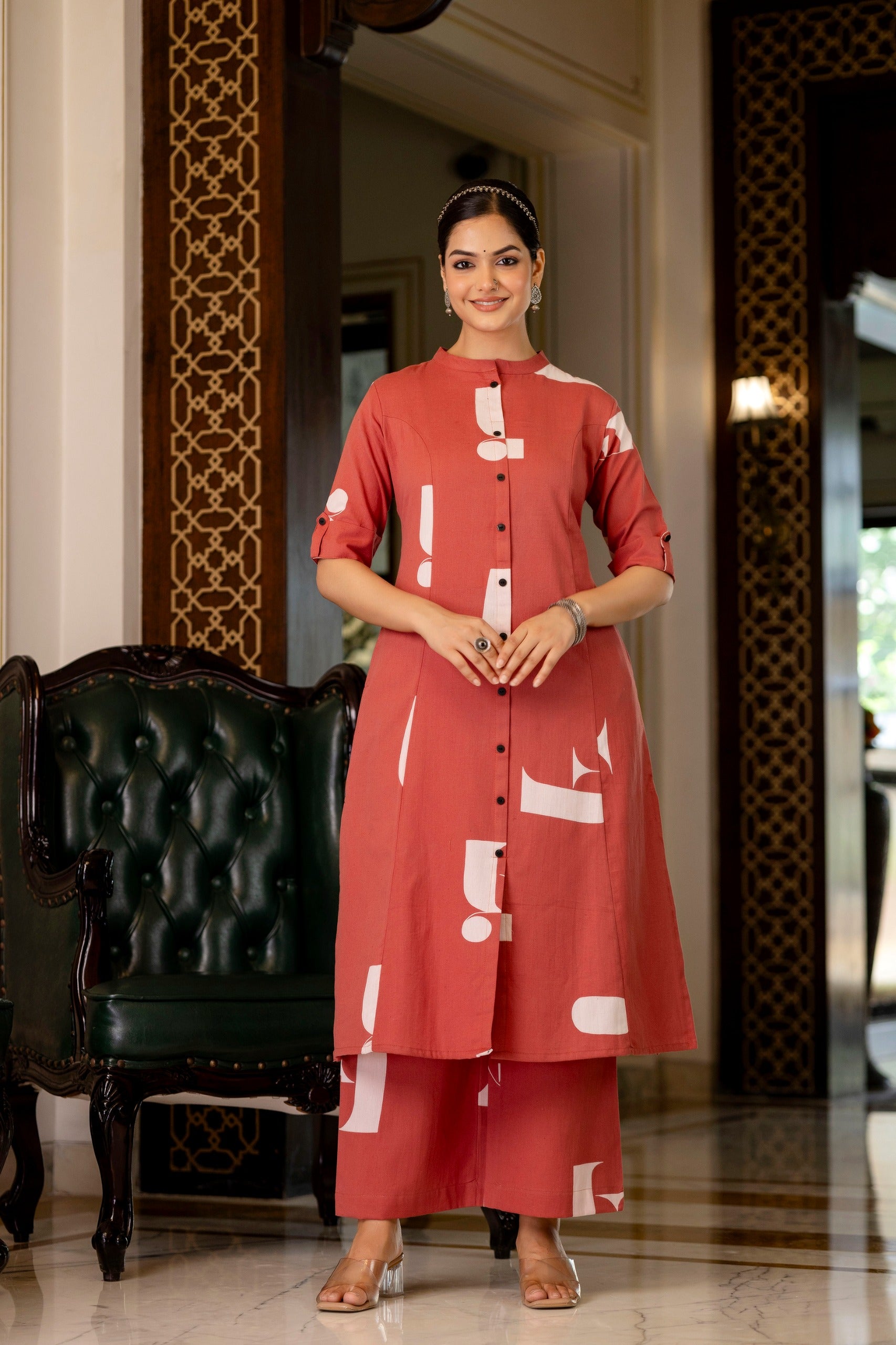 Varisha Cotton A-line Coord Set - The Jaipur Studio