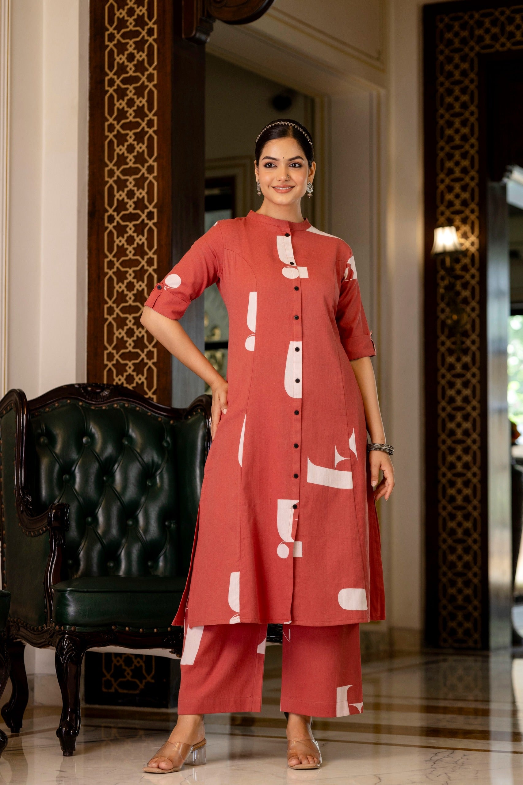 Varisha Cotton A-line Coord Set - The Jaipur Studio