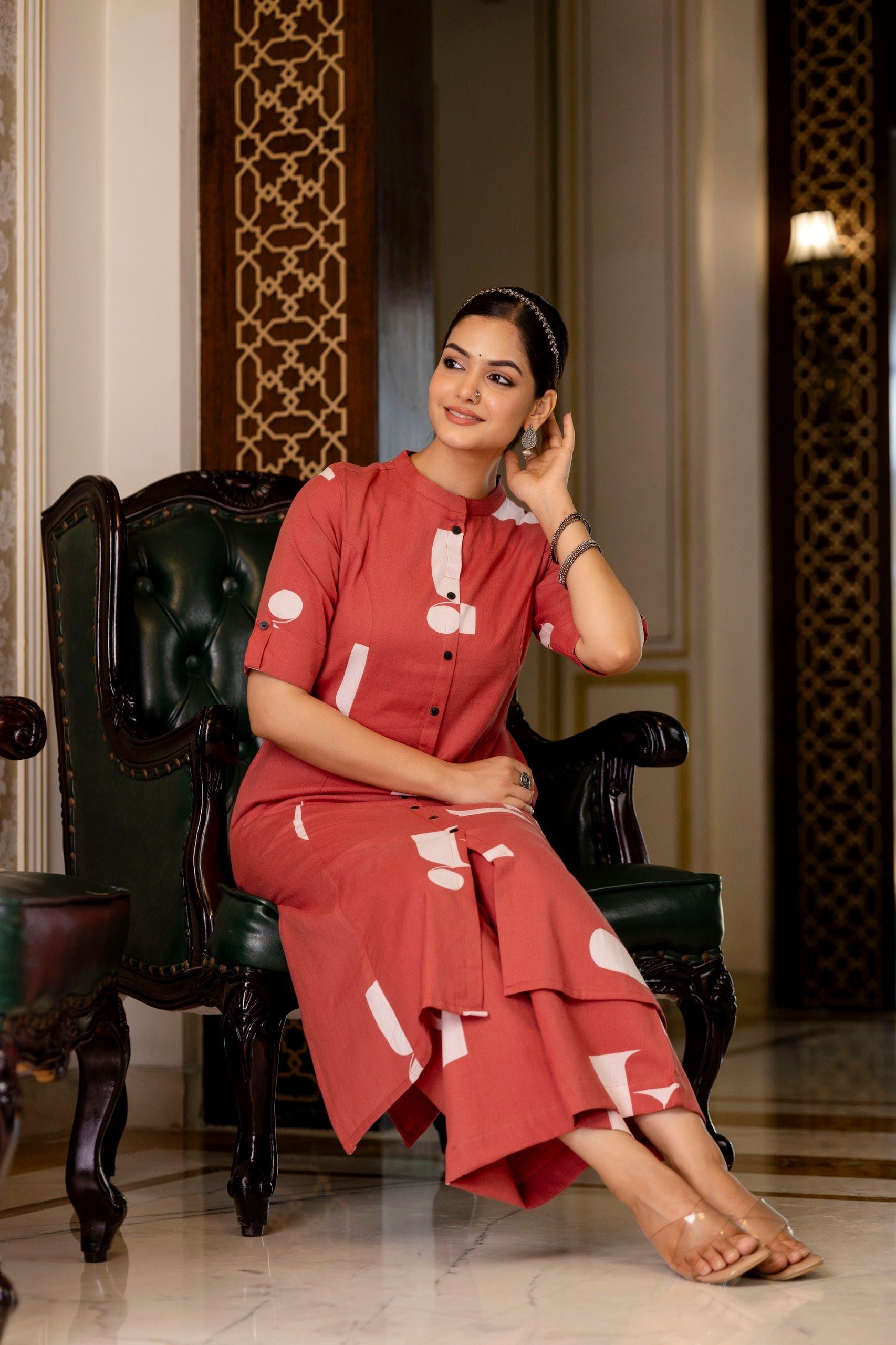 Varisha Cotton A-line Coord Set - The Jaipur Studio