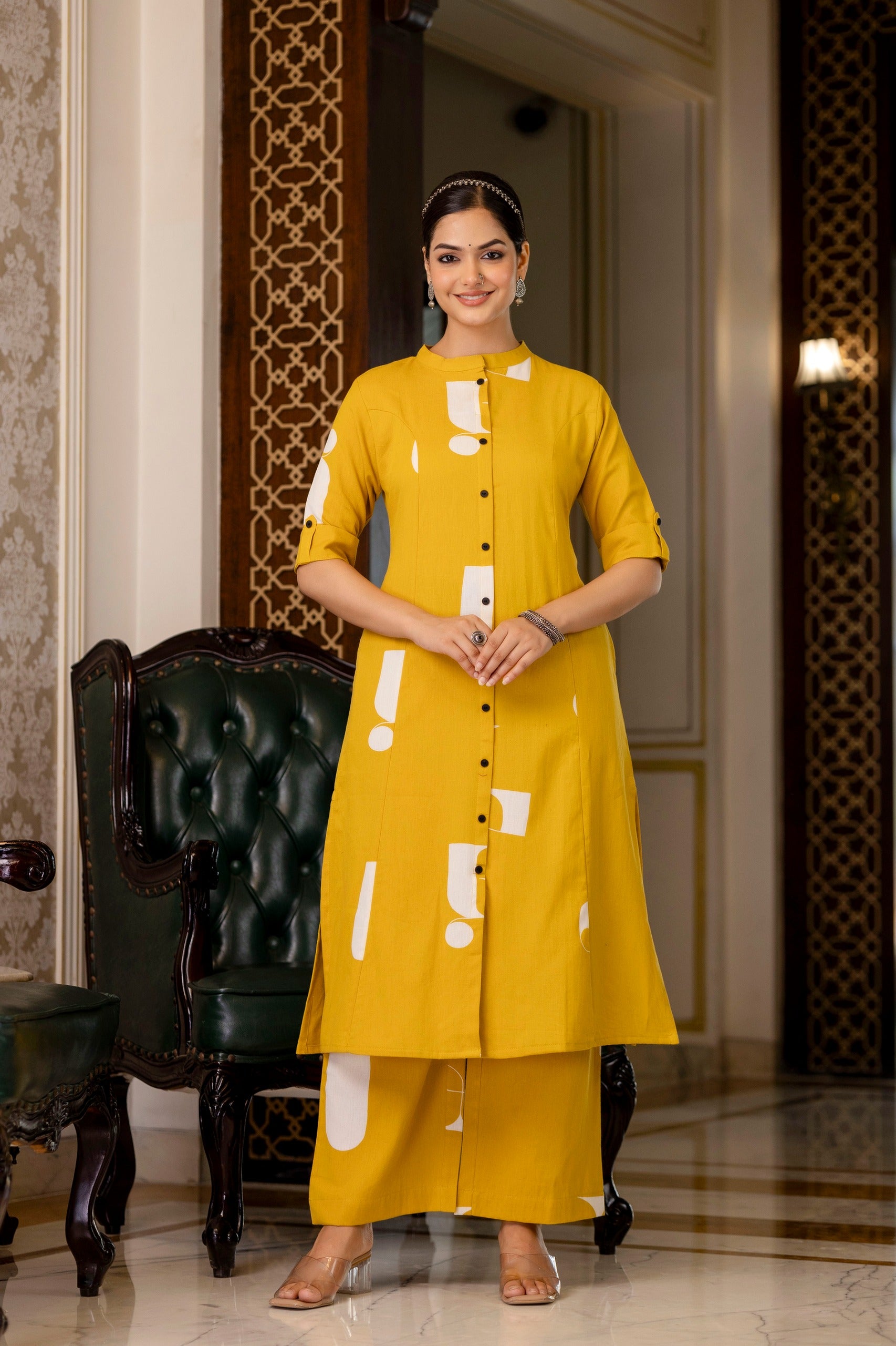 Varisha Cotton A-line Coord Set - The Jaipur Studio