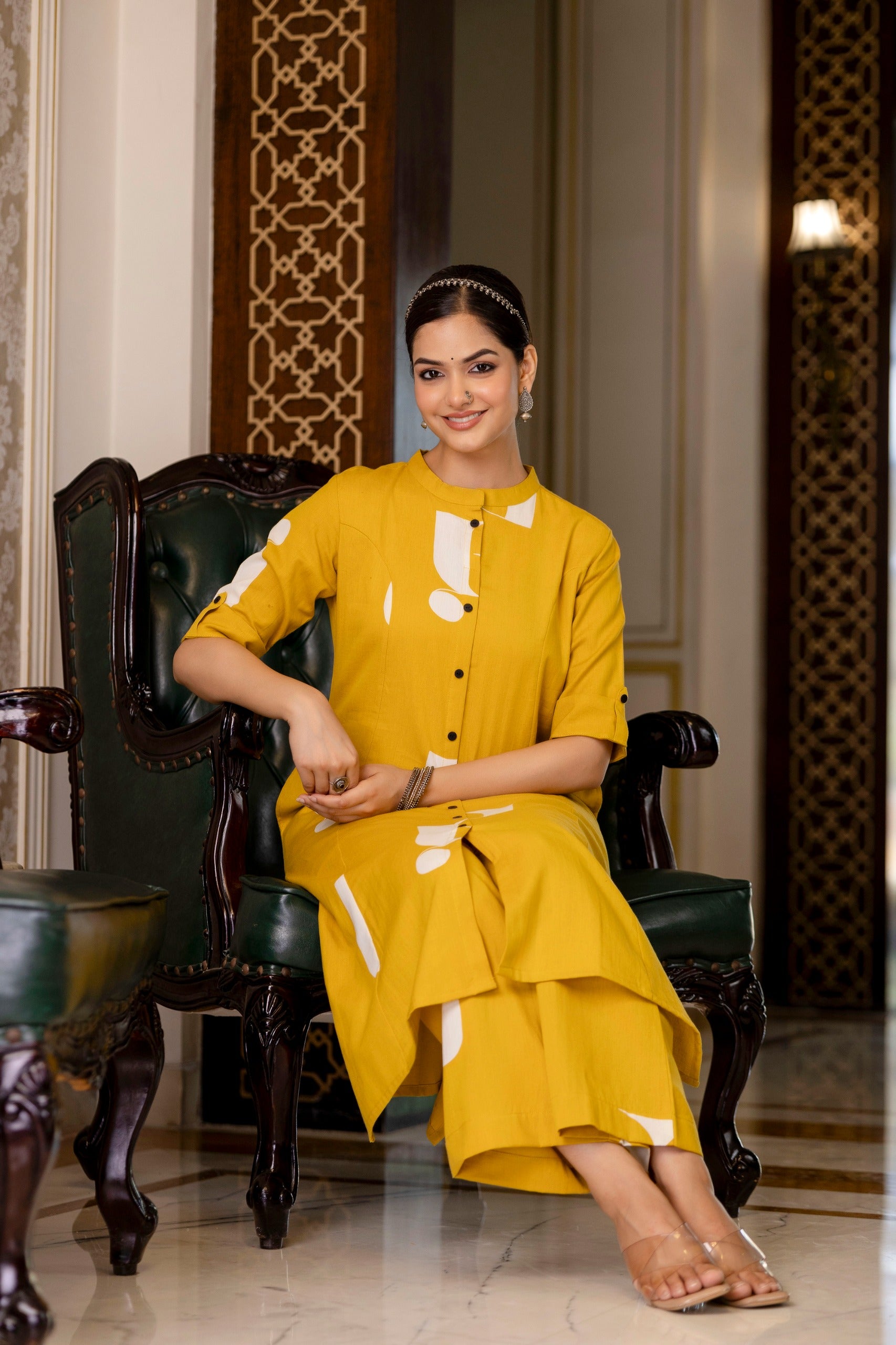 Varisha Cotton A-line Coord Set - The Jaipur Studio