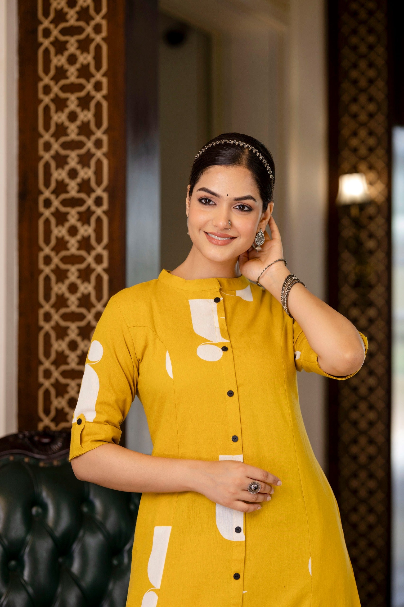 Varisha Cotton A-line Coord Set - The Jaipur Studio