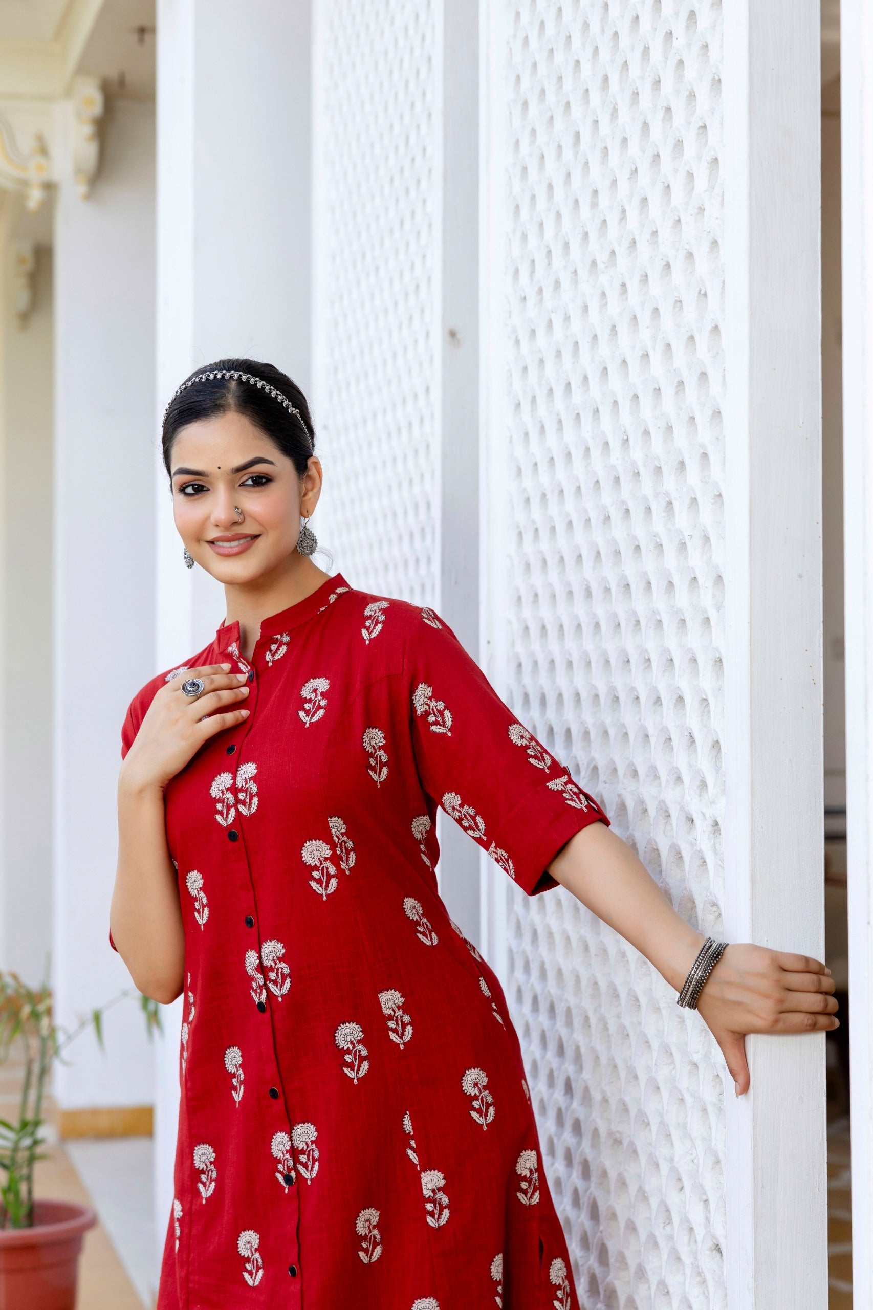 Simran Cotton A-line Coord Set - The Jaipur Studio