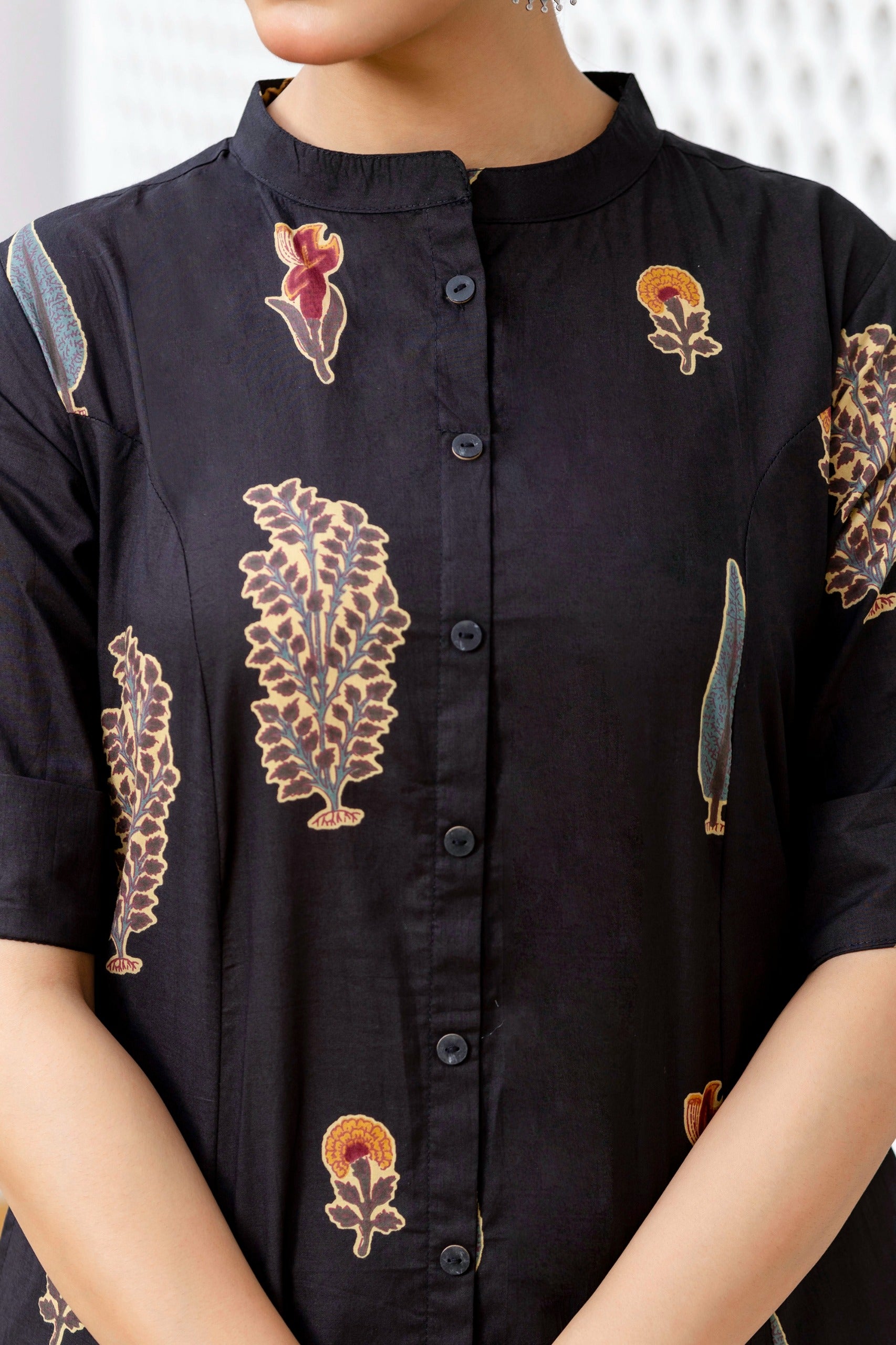 Naaz Cotton A-line Coord Set - The Jaipur Studio