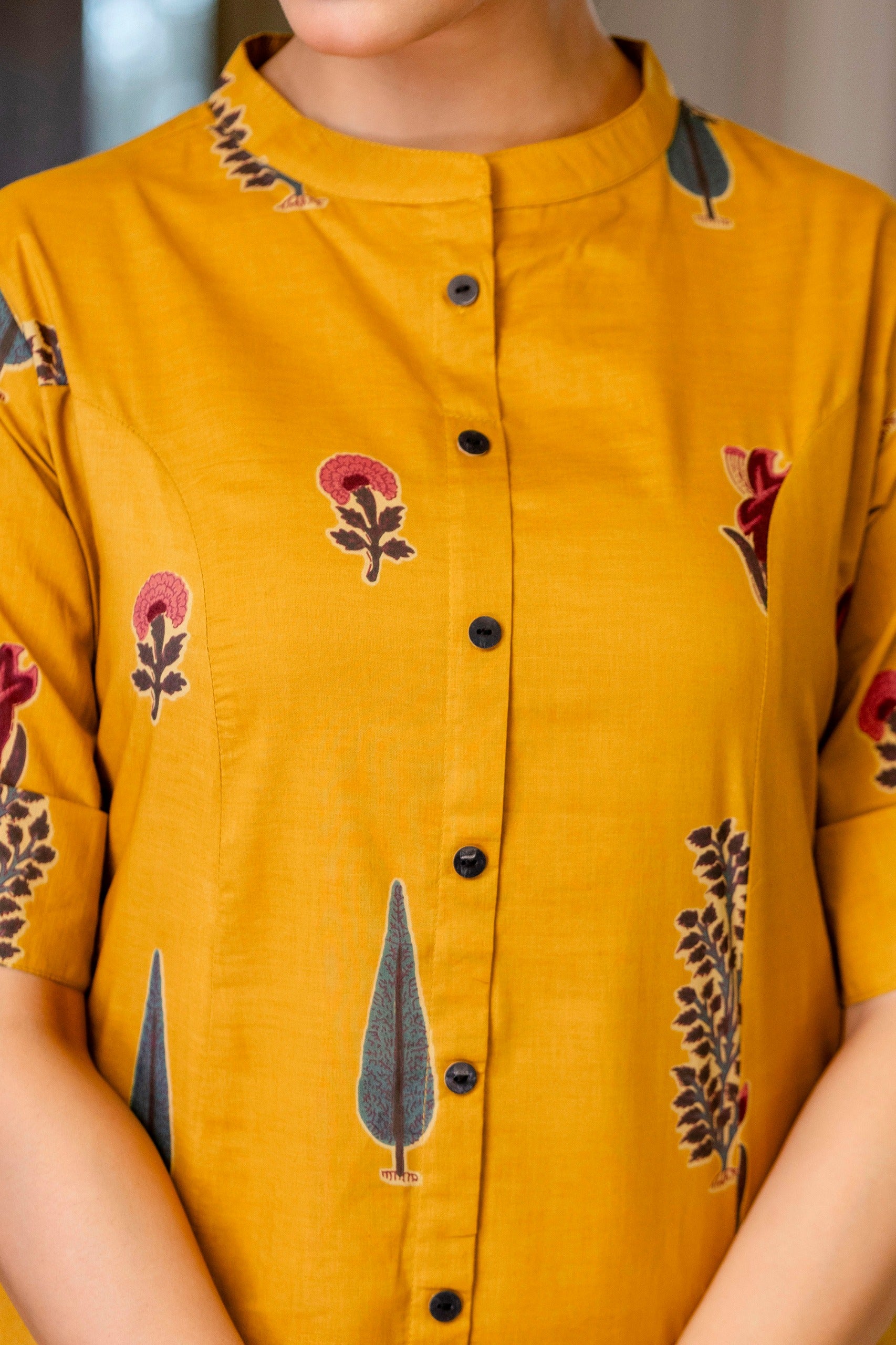 Naaz Cotton A-line Coord Set - The Jaipur Studio