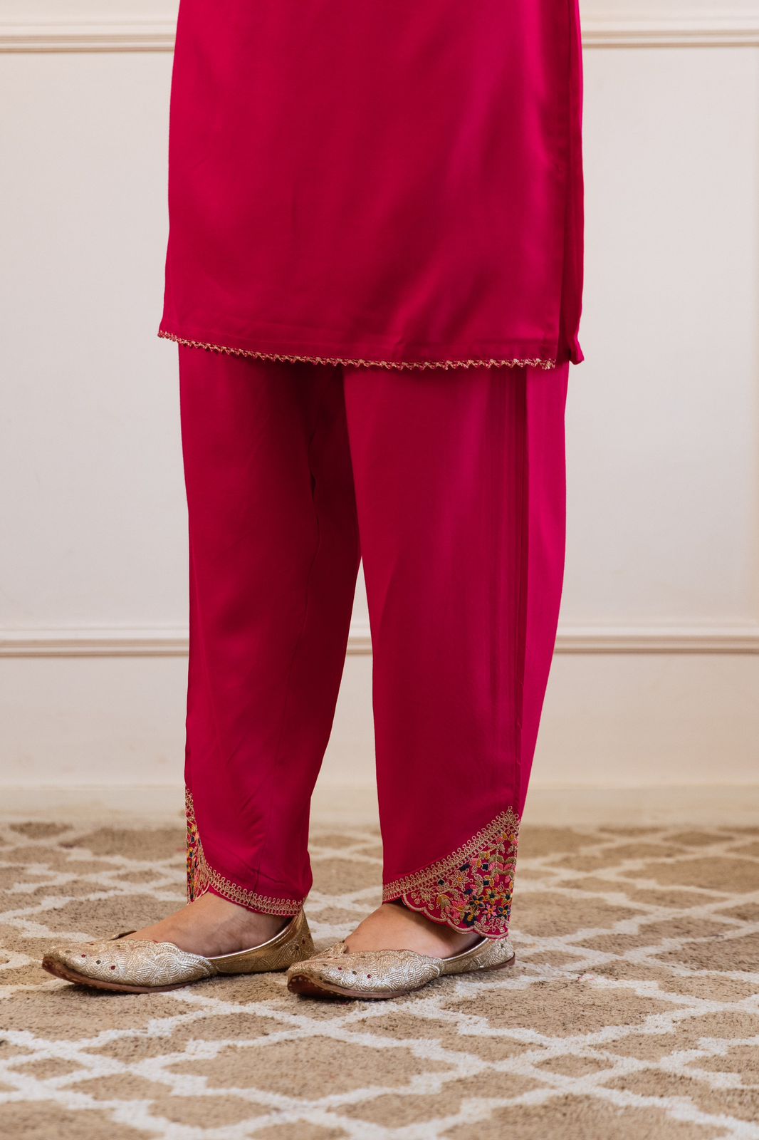 Gulbahaar Two-Piece Embroidered Coord set - The Jaipur Studio