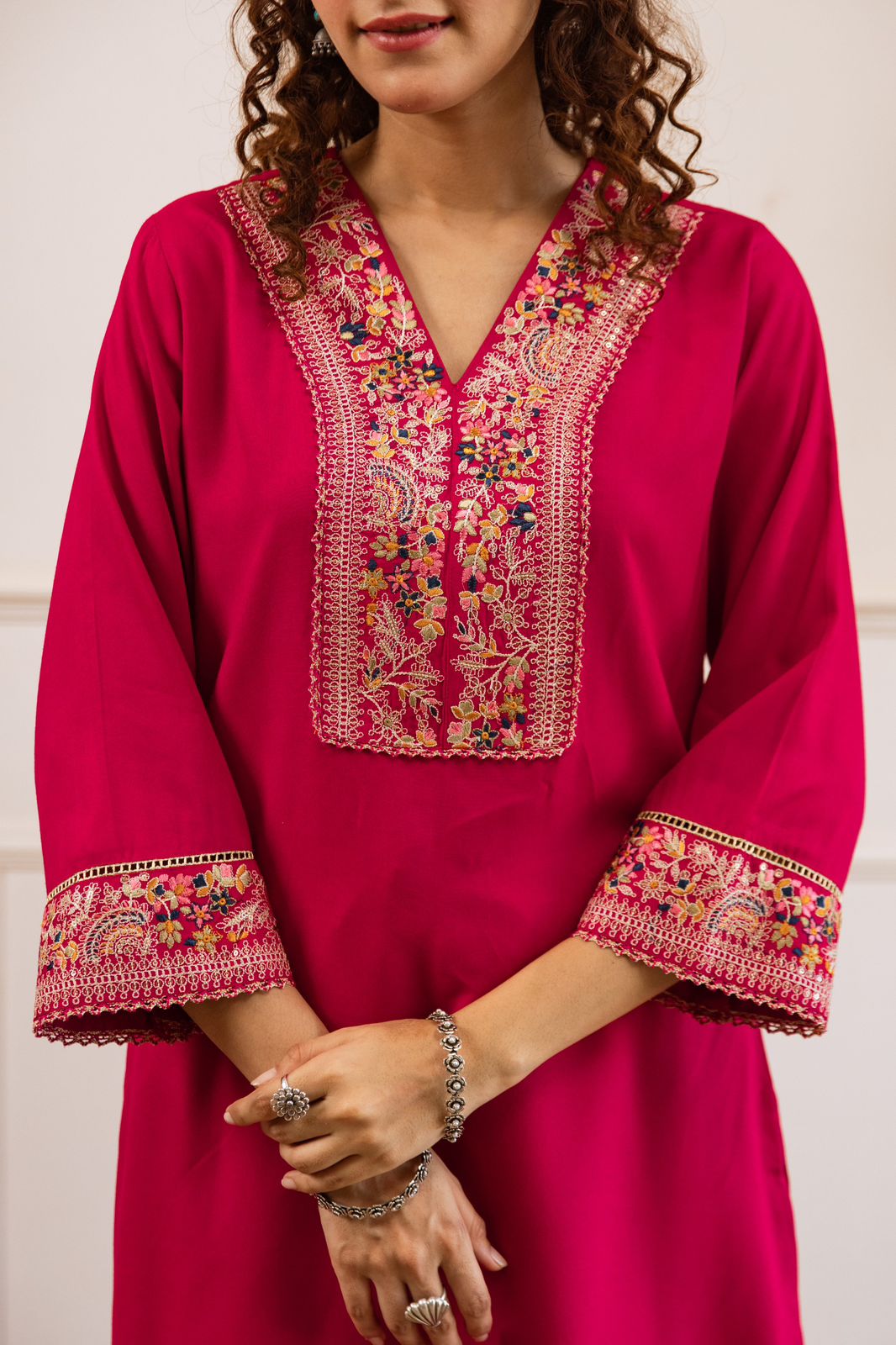 Gulbahaar Two-Piece Embroidered Coord set - The Jaipur Studio