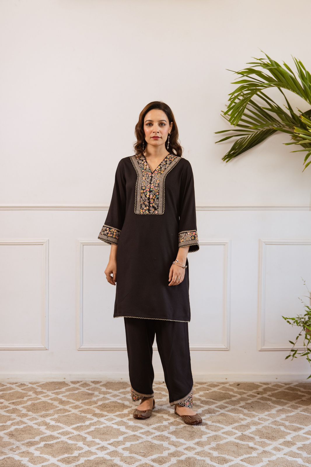 Gulbahaar Two-Piece Embroidered Coord set - The Jaipur Studio