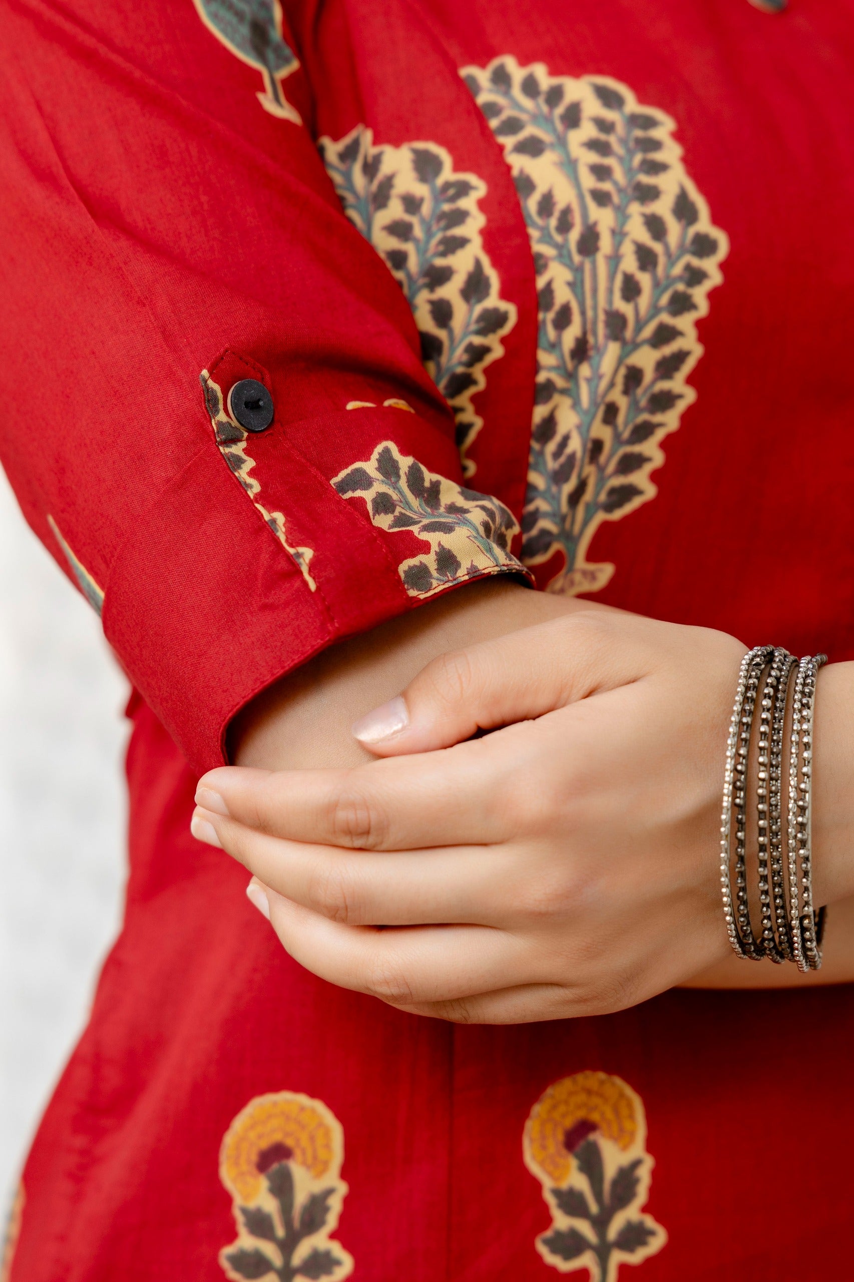 Naaz Cotton A-line Coord Set - The Jaipur Studio