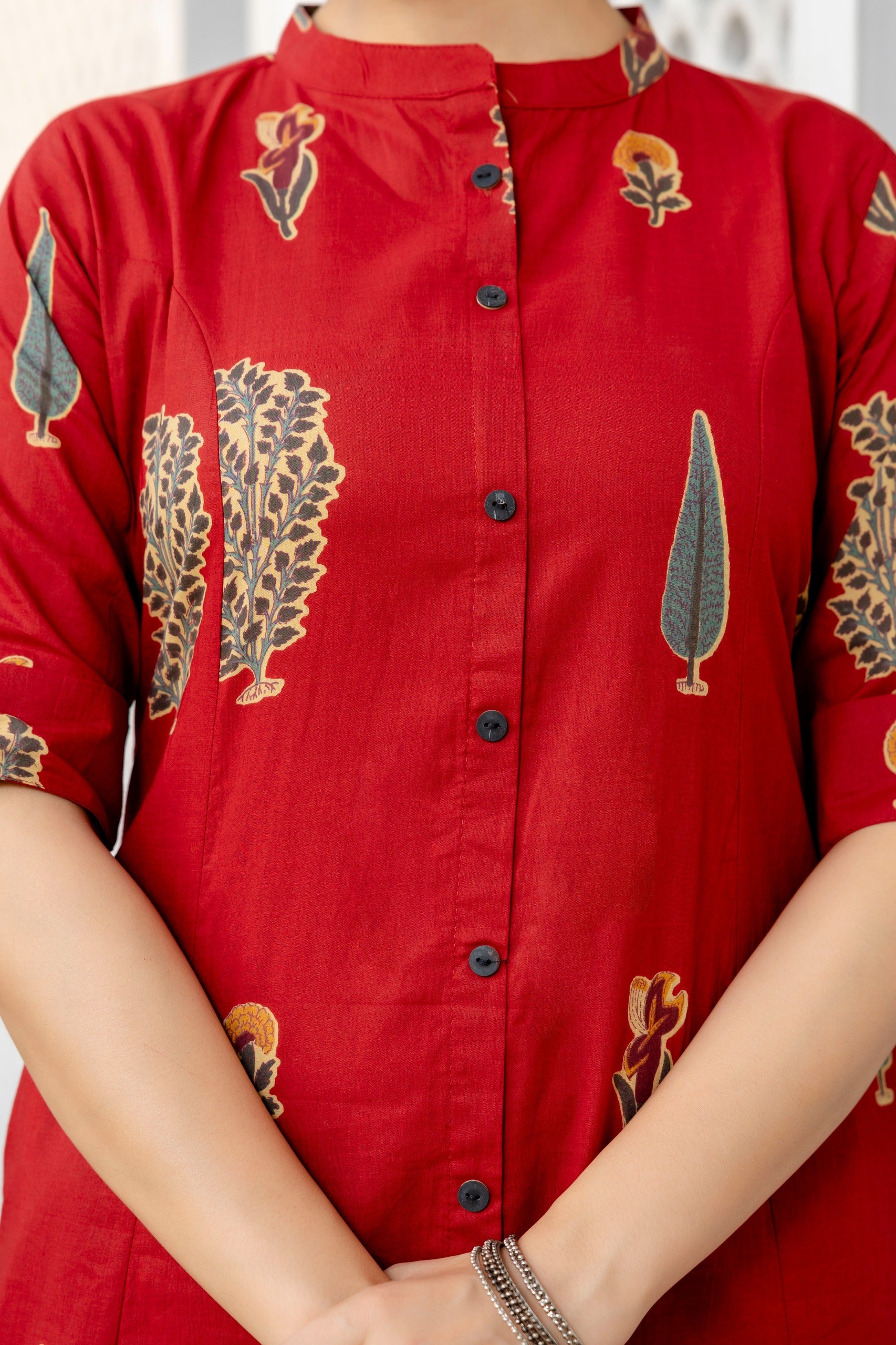 Naaz Cotton A-line Coord Set - The Jaipur Studio