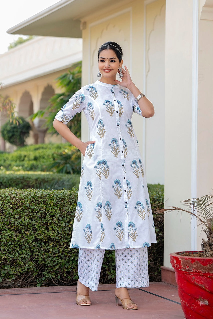 Rose Summerish Cotton Coord set - The Jaipur Studio
