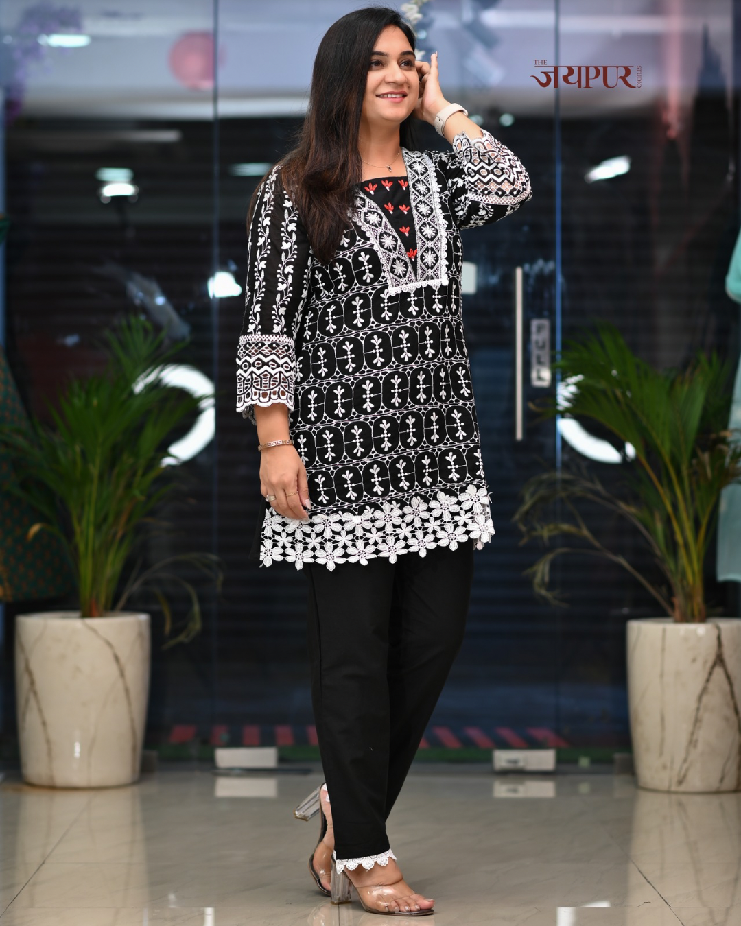 Shakira Sciffili Cotton Coord Set - The Jaipur Studio