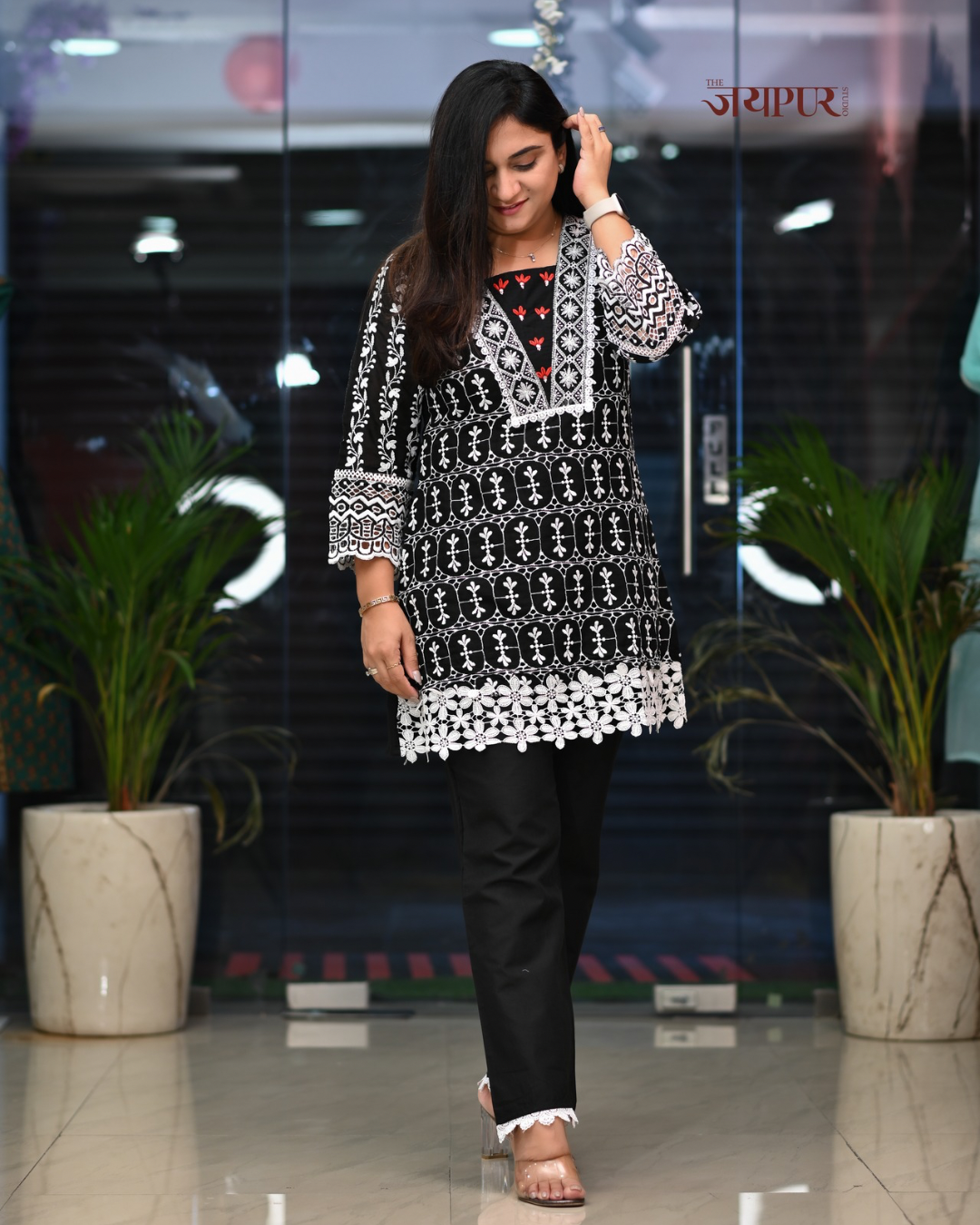 Shakira Sciffili Cotton Coord Set - The Jaipur Studio